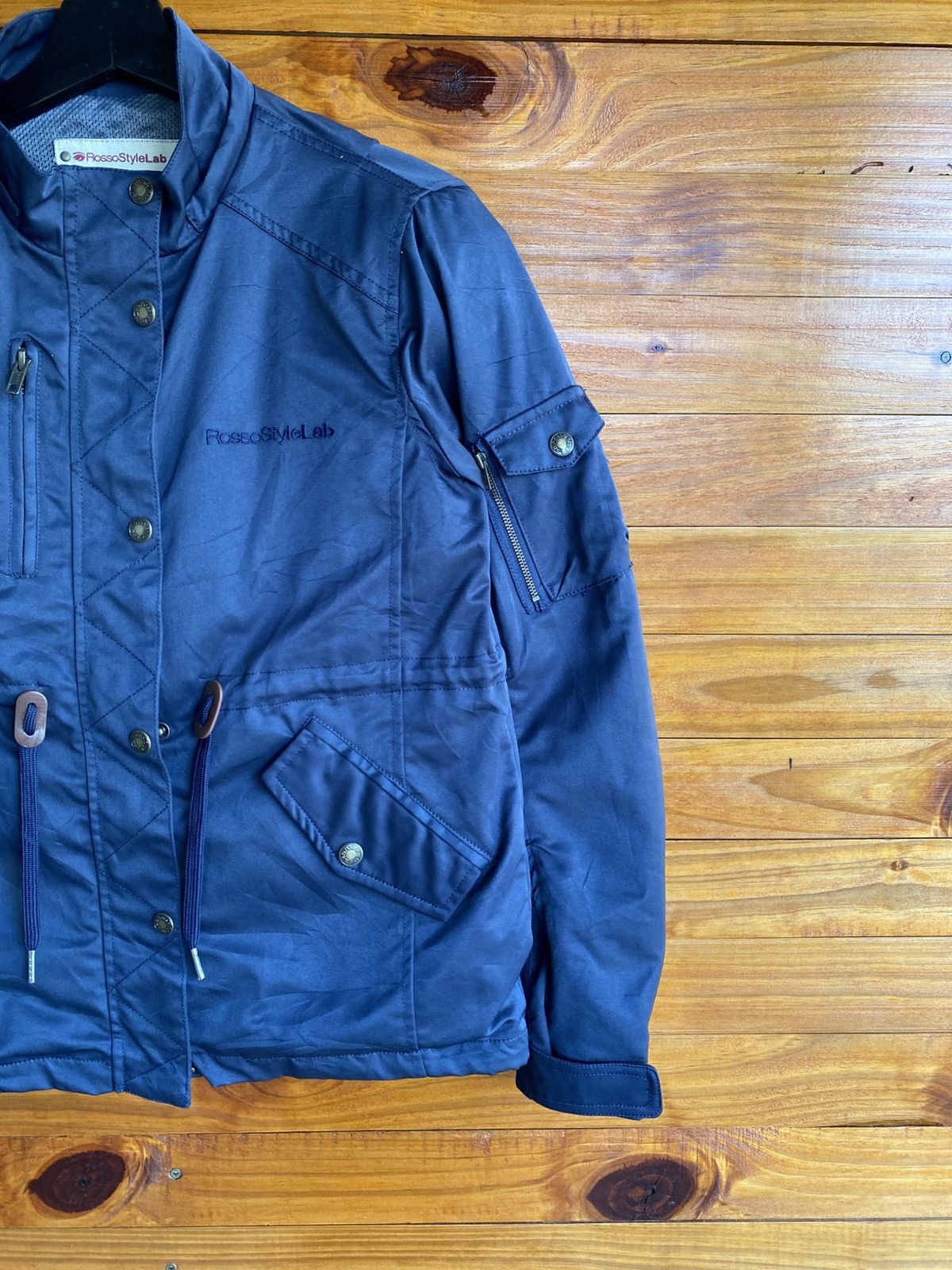 Designer RossoStyleLab Women’s Navy Blue Motorcycle-Style Jacket Size US S / EU 44-46 / 1 - 6 Thumbnail