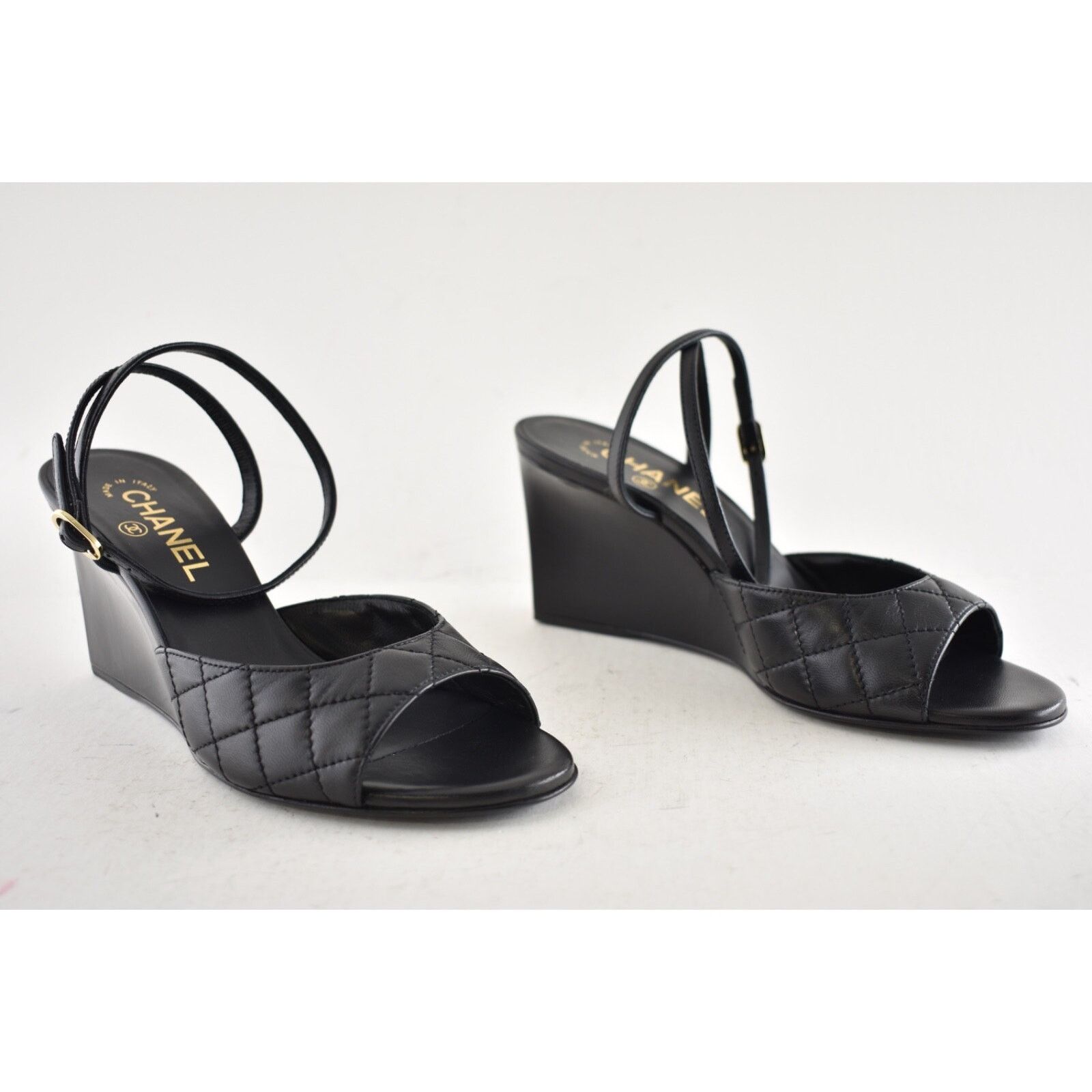 Chanel Chanel 24C Black Quilted Lambskin CC Crystal Logo Ankle Size US 8 / IT 38 - 3 Thumbnail