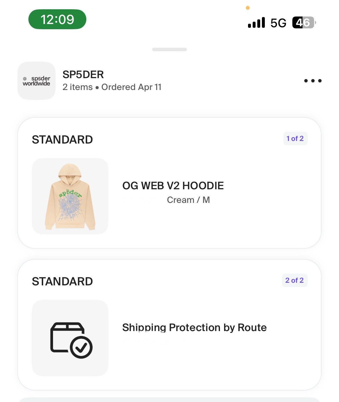 Sp5der × Spyder Cream OG web V2 hoodie Size US M / EU 48-50 / 2 - 5 Thumbnail