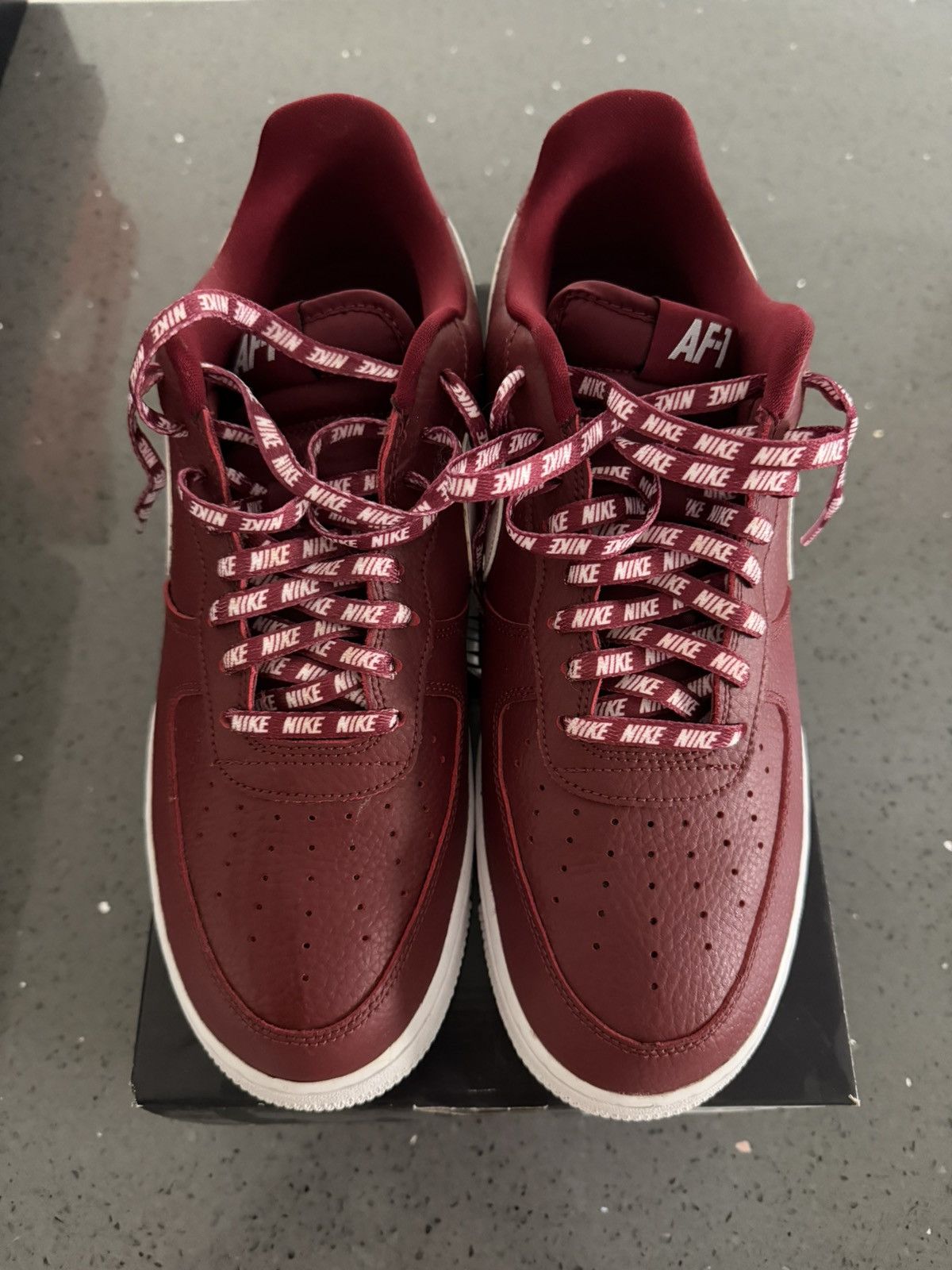 Nike Nike AF1 NBA Edition Burgundy 11.5US Size US 11.5 / EU 44-45 - 2 Thumbnail