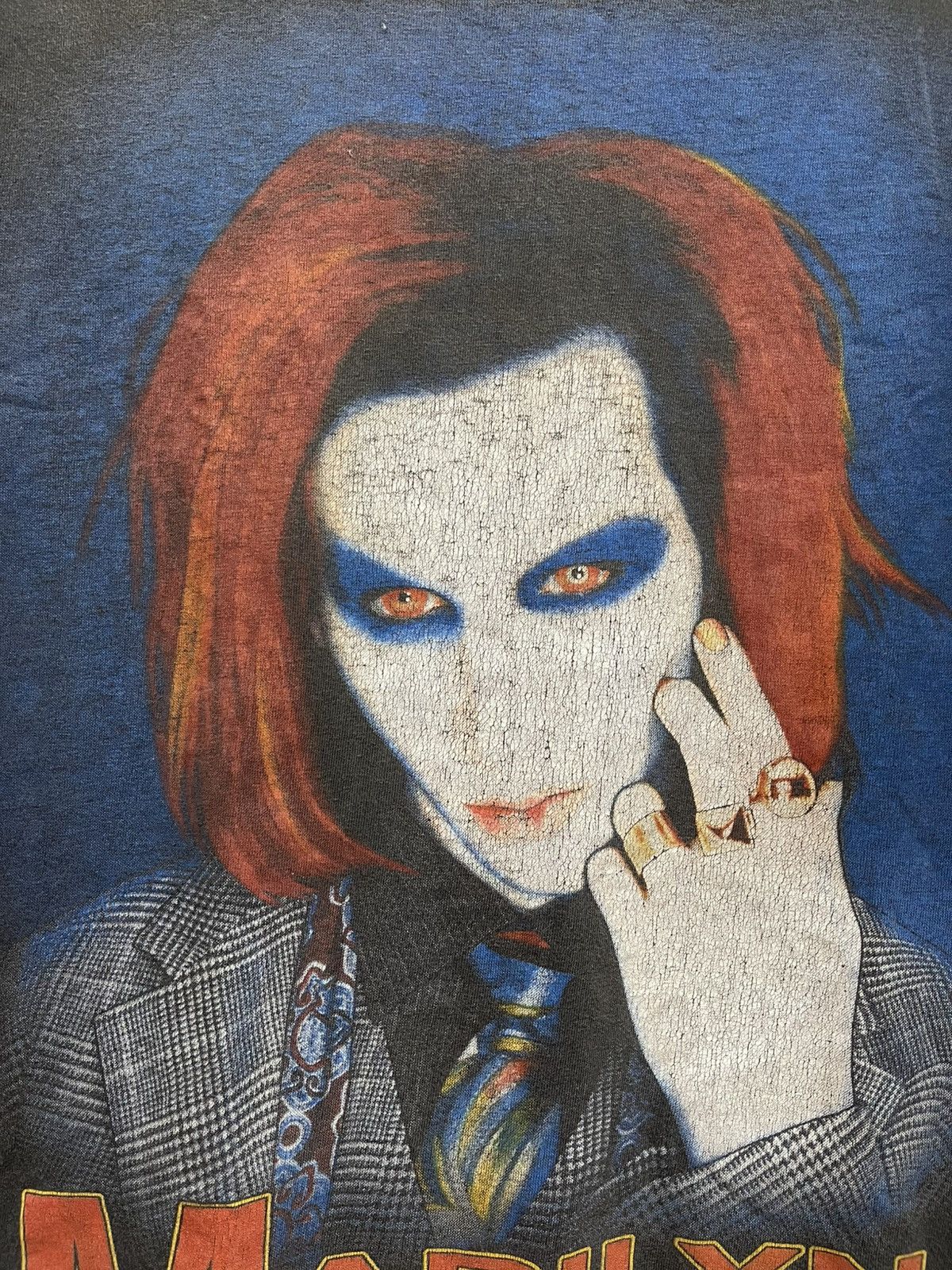 Vintage Vintage Faded Marilyn Manson Very Rare🔥🔥🔥 Size US L / EU 52-54 / 3 - 3 Thumbnail