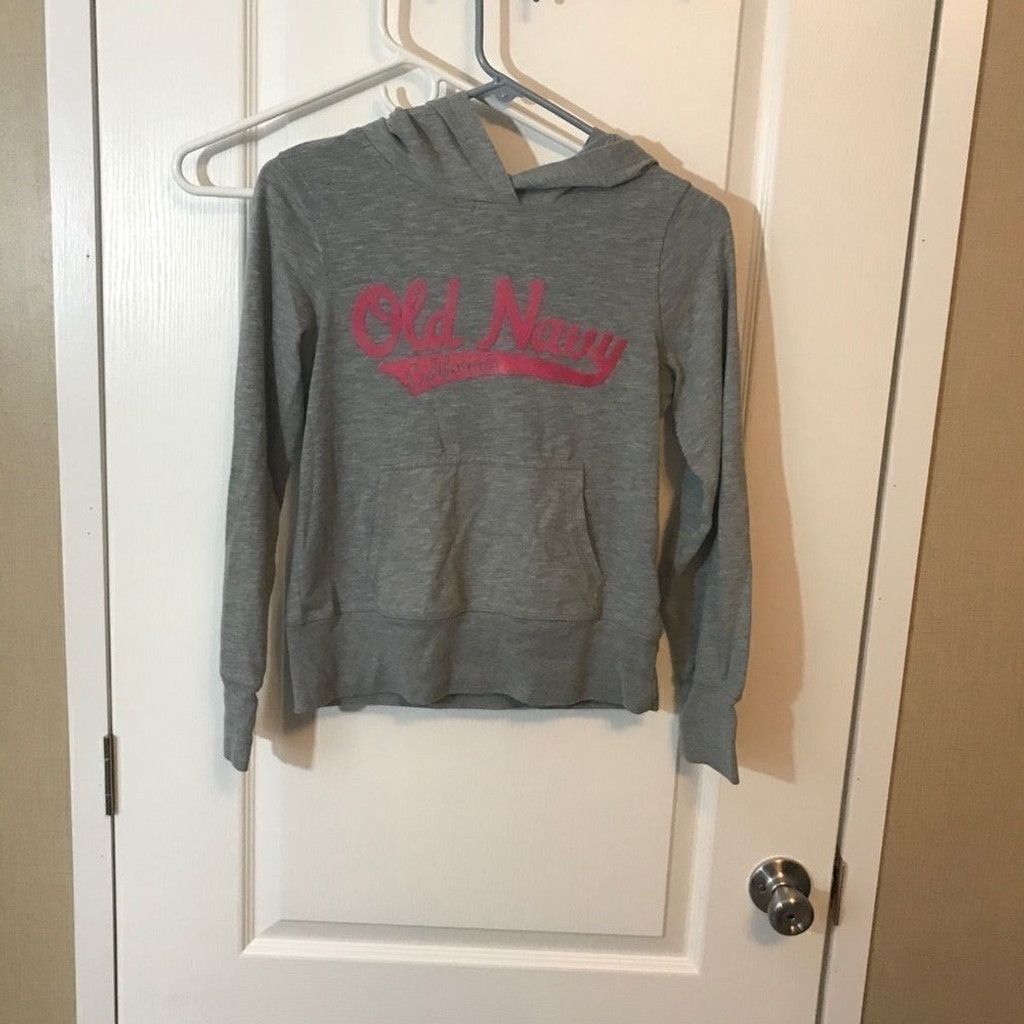Old Navy Old navy hoodie gray/pink size 14/XL girls pocket Size US L / EU 52-54 / 3 - 4 Thumbnail