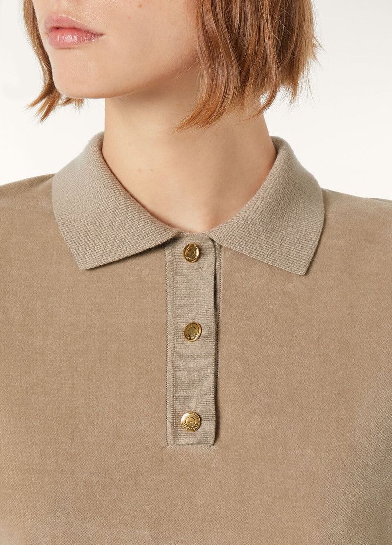 Loro Piana o1srvl11e0526 FAP0782 Balmuccia Polo Shirt in Beige Size S / US 4 / IT 40 - 3 Thumbnail