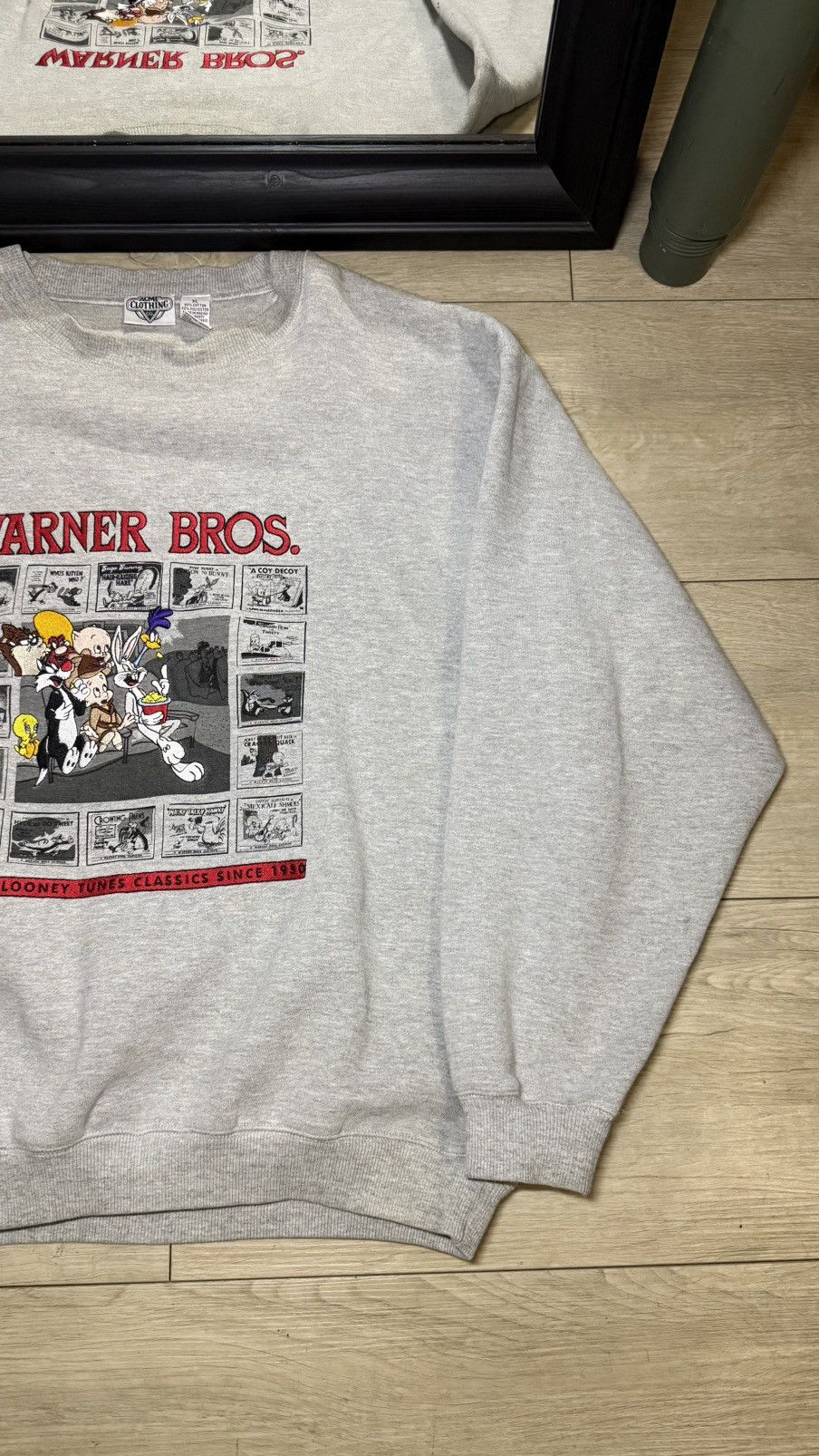 Disney Vintage / Y2K 1990s Warner Bros Comic Character Sweatshirt Size US XL / EU 56 / 4 - 4 Thumbnail