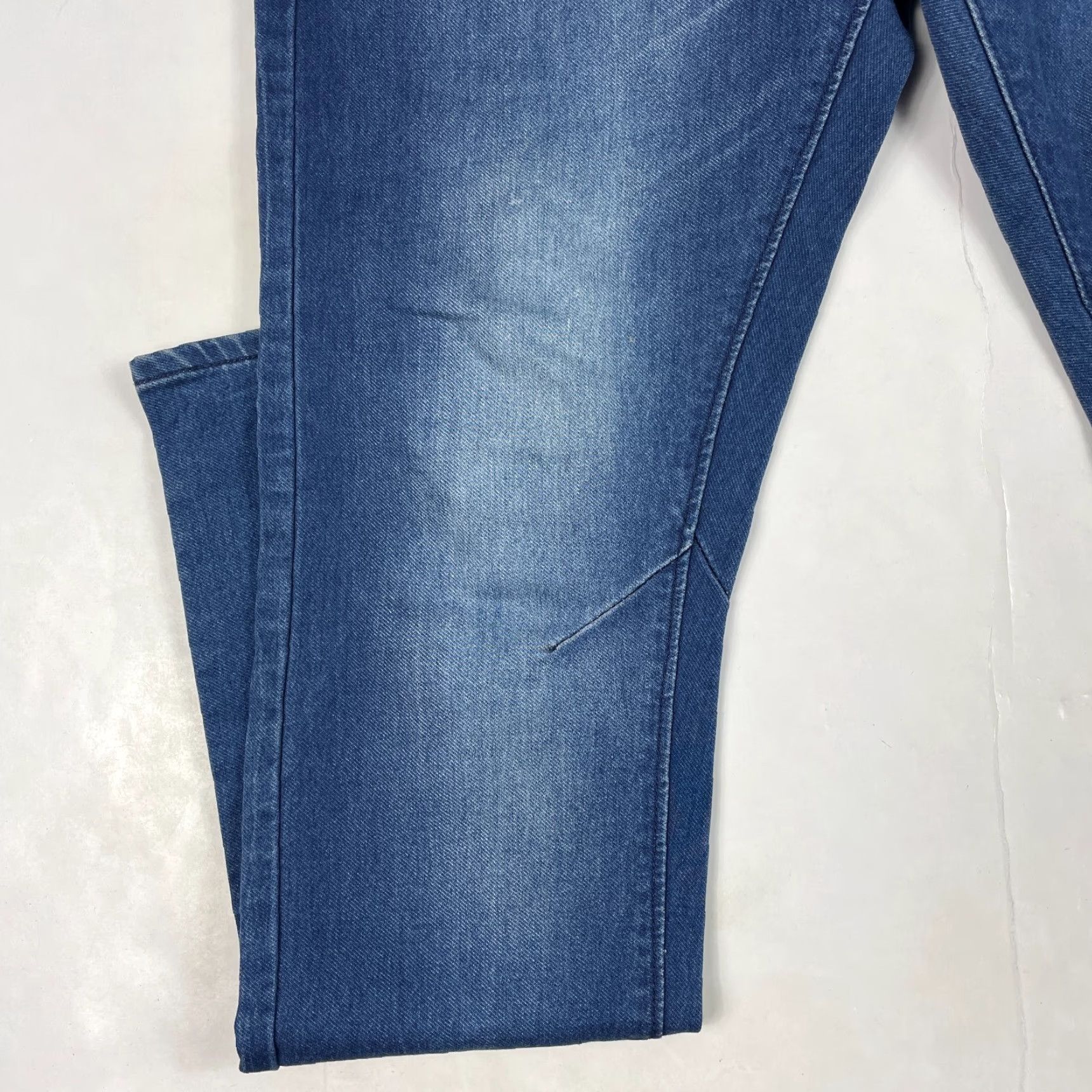 Denime Naughty Guys Jeans Mens 34 x 32 Blue Slim Tapered Medium Wash Denim Stretch Club Jeans Size US 34 / EU 50 - 5 Thumbnail