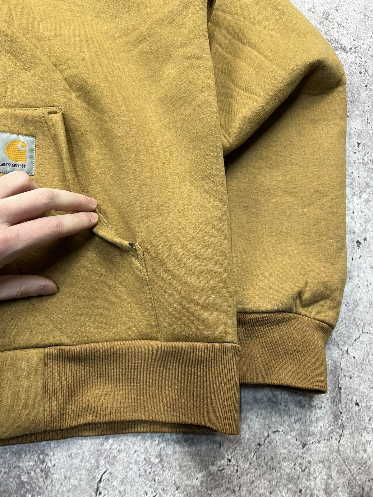 Carhartt Vtg Carhartt Thermal Lined Hoodie Zip Up Sweater thrashed Size US L / EU 52-54 / 3 - 7 Thumbnail