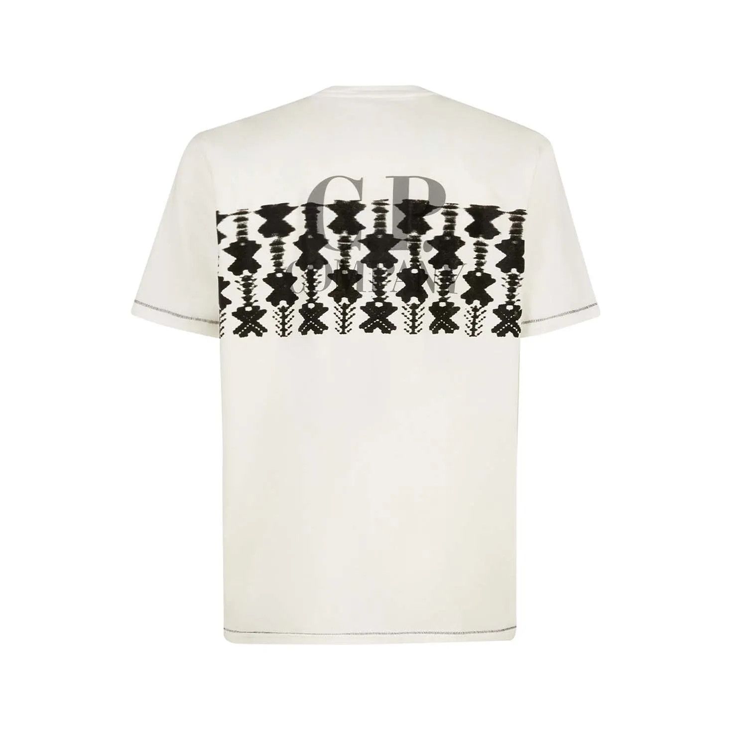 C.P. Company o1y1224 Logo Crewneck T-Shirt in White Size US XXL / EU 58 / 5 - 2 Thumbnail