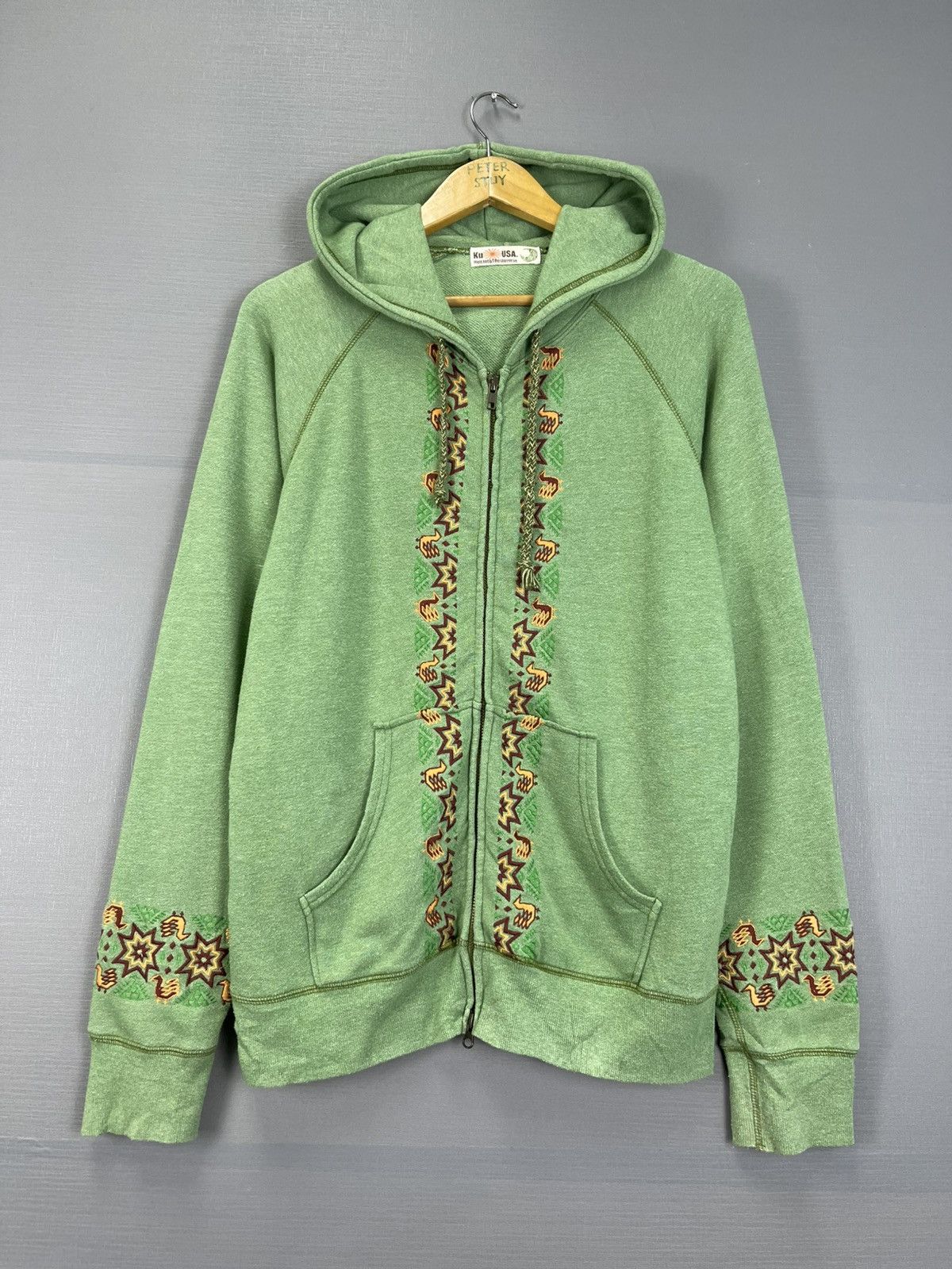 Japanese Brand Vintage Ku USA Hoodie Size US M / EU 48-50 / 2 - 1 Thumbnail