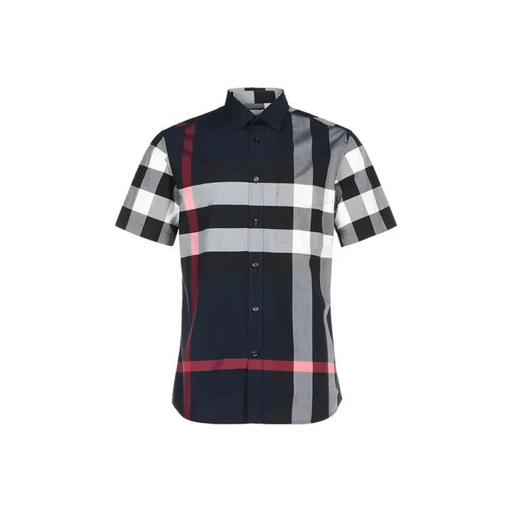Burberry Burberry Plaid Button-Up Short Sleeve Shirt Size US XS / EU 42 / 0 - 1 Thumbnail