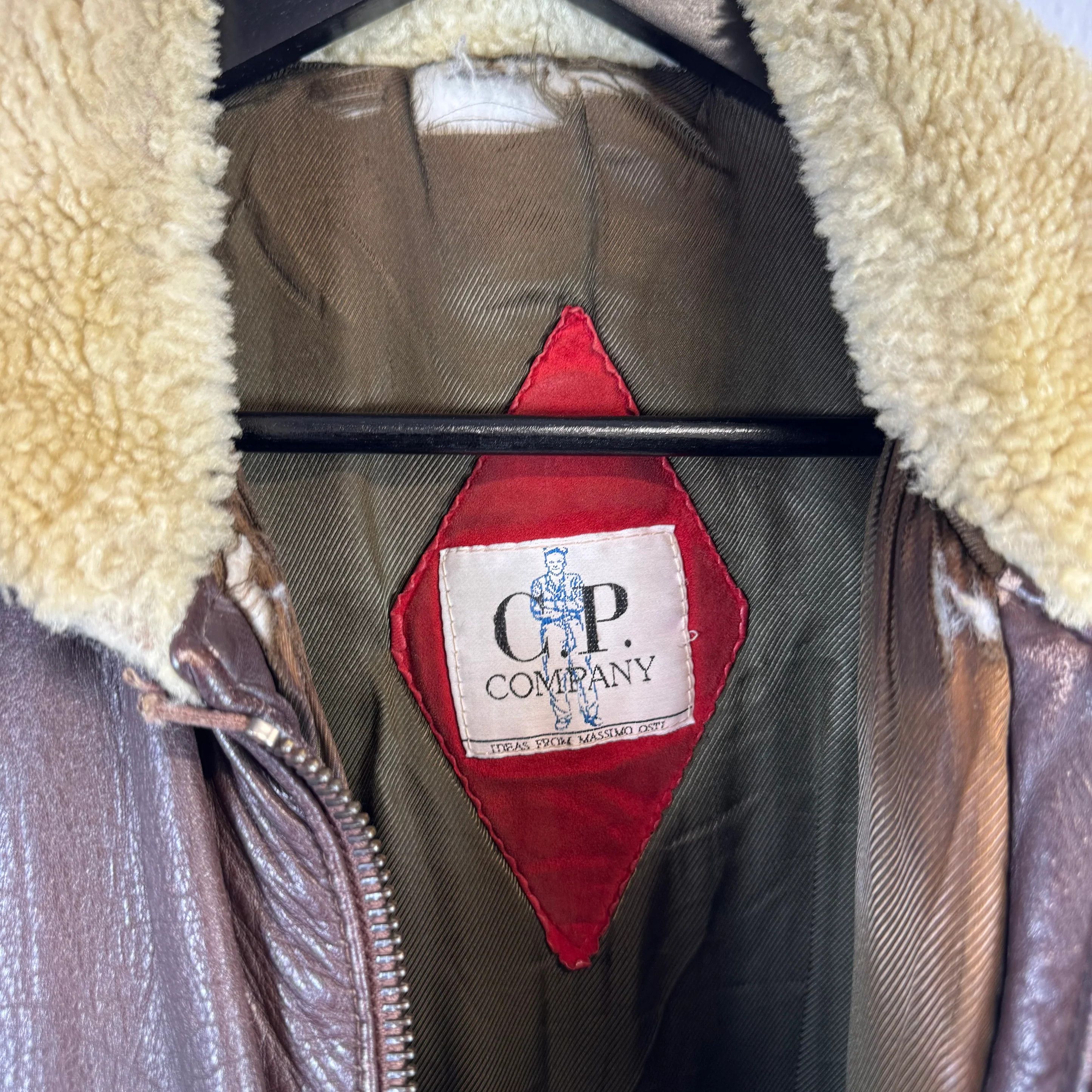 C.P. Company C.P. COMPANY Vintage 1980s Dutch Police Leather Jacket Size US M / EU 48-50 / 2 - 4 Thumbnail