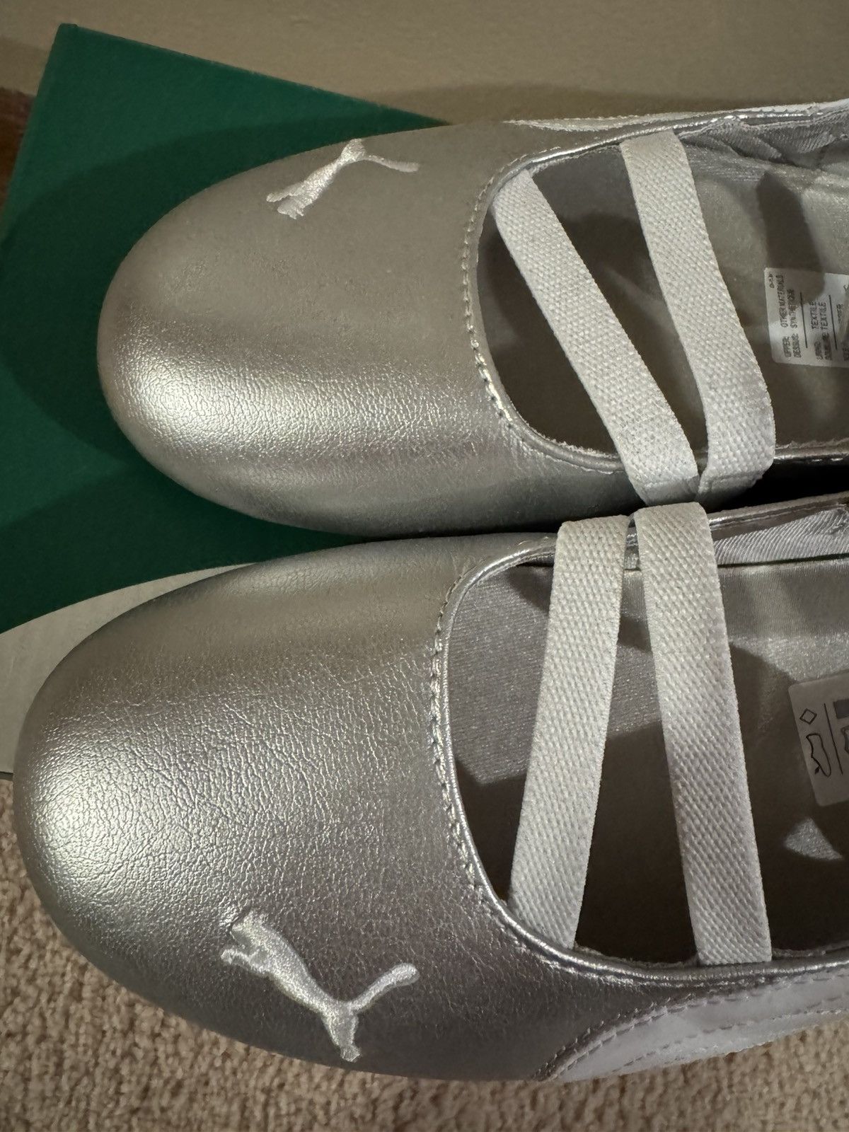 Puma puma silver speedcat ballet flat Size US 8.5 / IT 38.5 - 4 Thumbnail