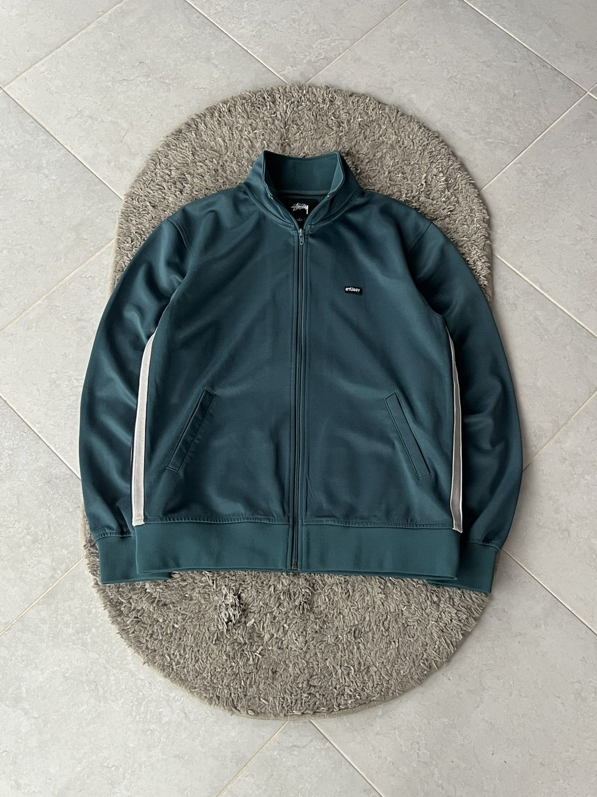 Stussy Vintage Zip Pullover Stussy Mini Logo Streetwear Size US L / EU 52-54 / 3 - 1 Thumbnail