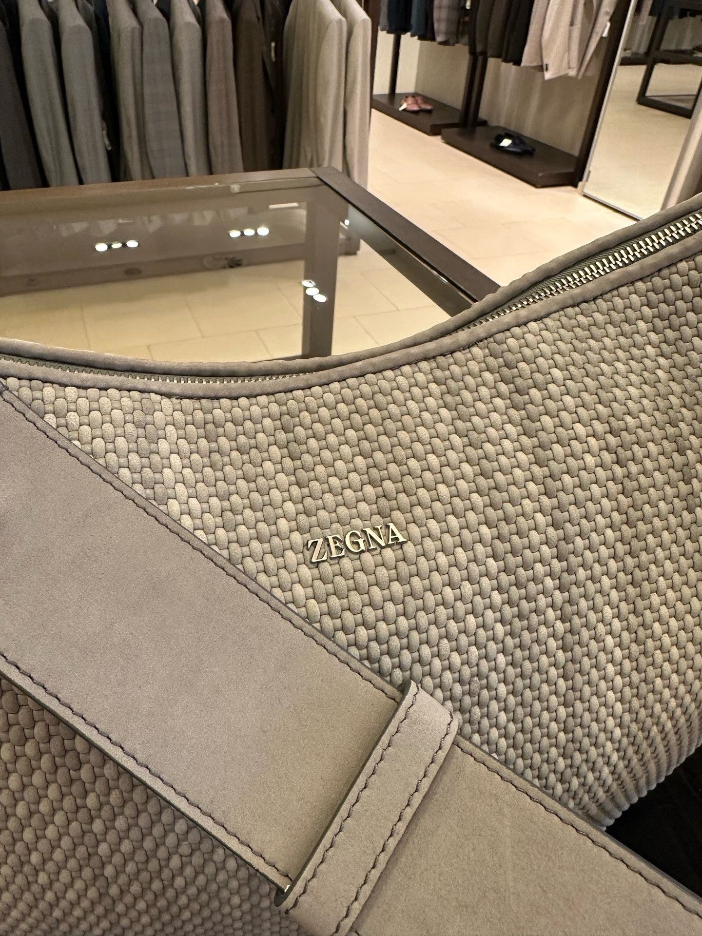 Ermenegildo Zegna Zegna Gray Men's Crossbody Bag Size ONE SIZE - 2 Thumbnail