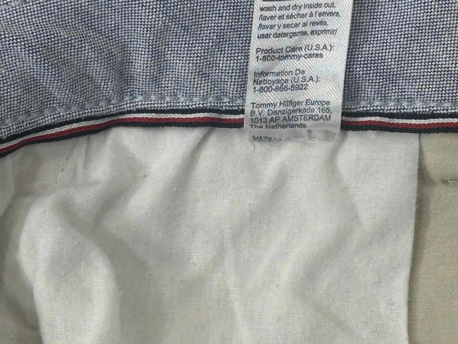 Tommy Hilfiger Tommy Hilfiger Straight Fit Chinos Beige Men's 40/30 Size US 40 / EU 56 - 8 Thumbnail