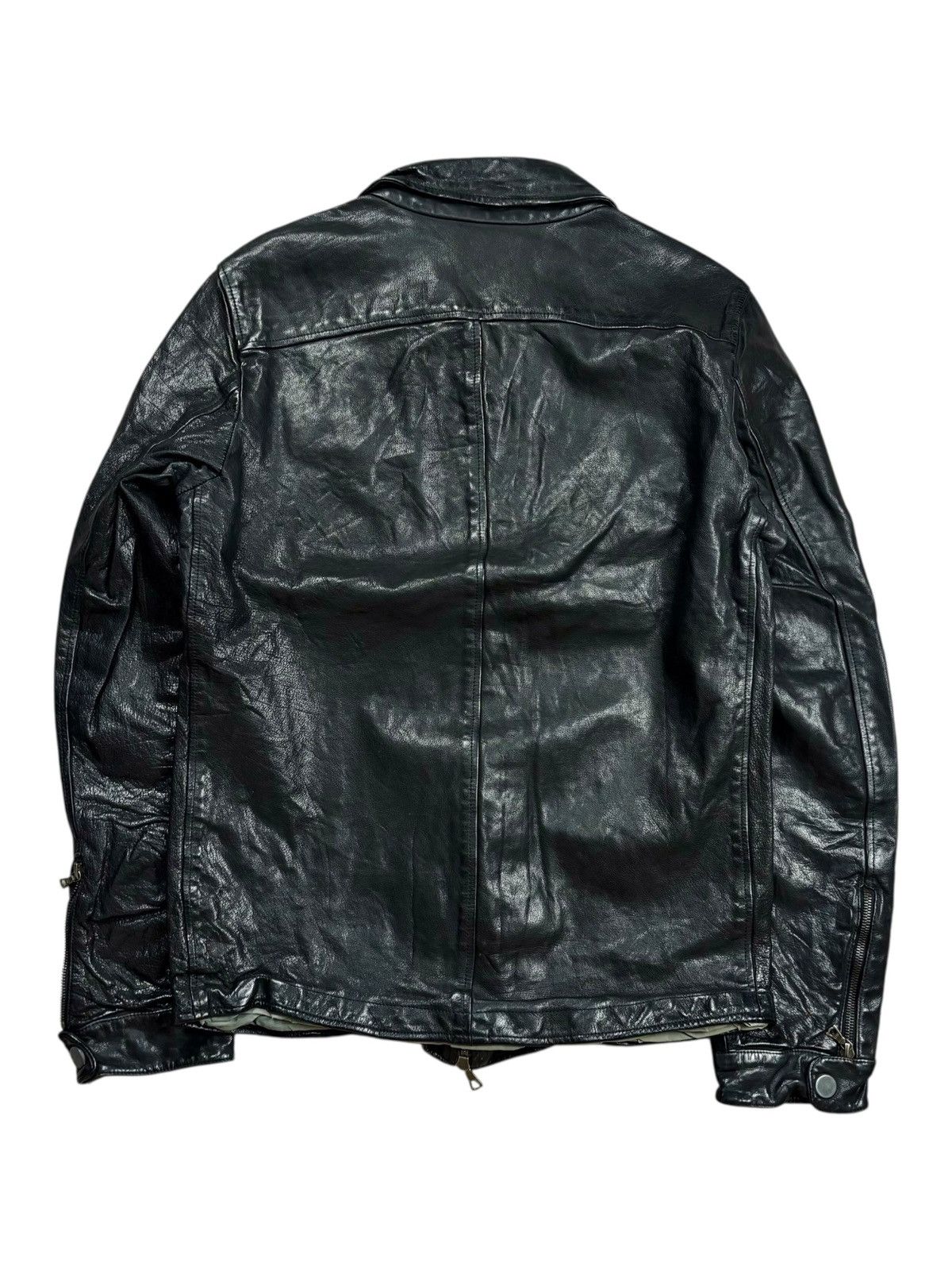 BUFFALO BOBS 2000s Faktor - Riri Zips Vkei Style Rider Leather Jacket Size US M / EU 48-50 / 2 - 3 Thumbnail