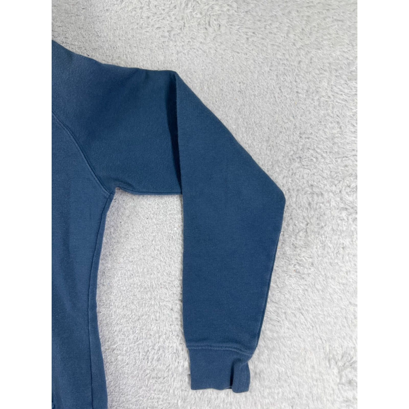 The North Face The North Face Hoodie Womens Small Blue Pullover Logo Sweater Cotton Blend Size S / US 4 / IT 40 - 2 Thumbnail