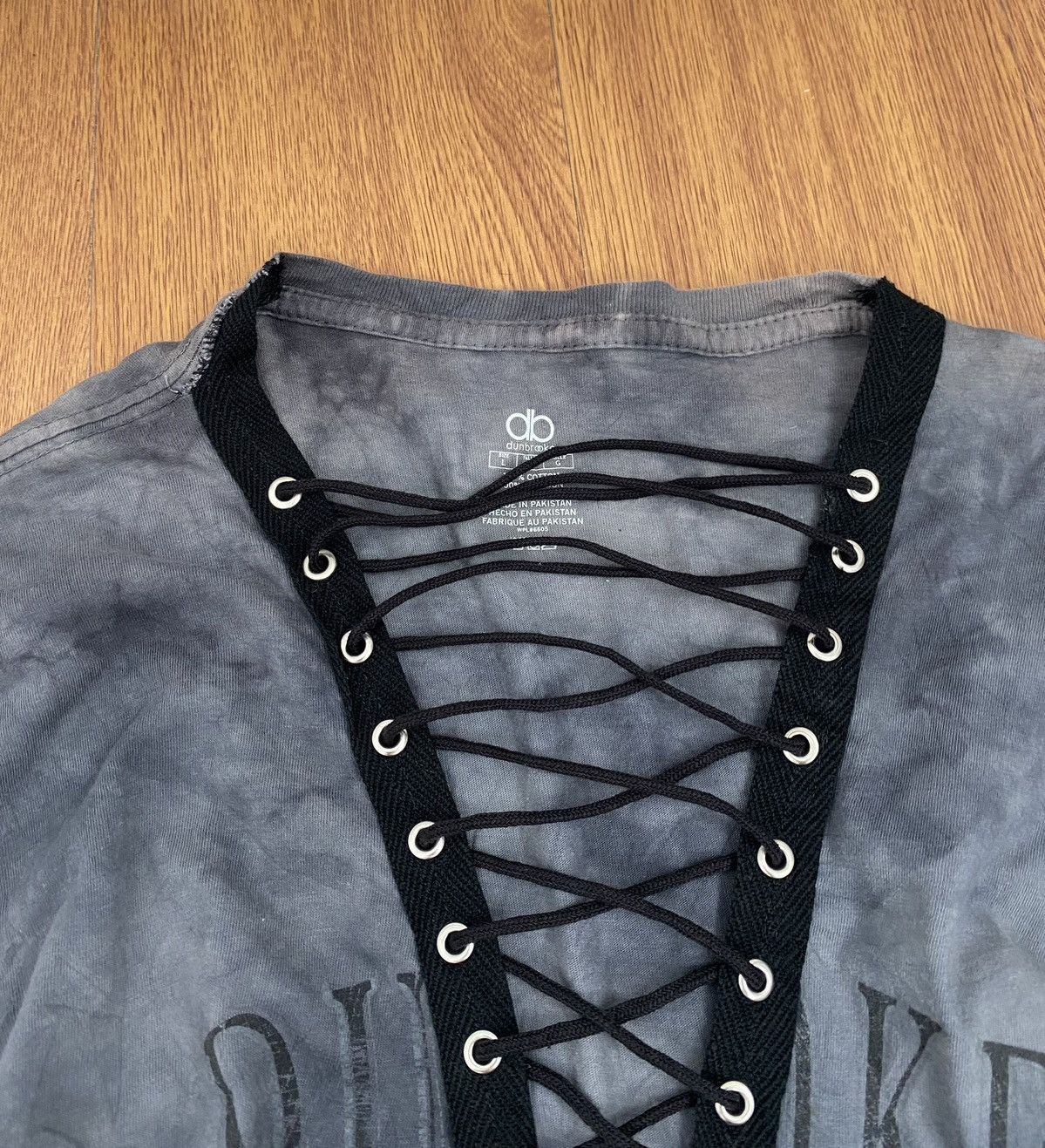 Japanese Brand Dunbrooke rope neck tiedye t-shirt Size US L / EU 52-54 / 3 - 4 Thumbnail