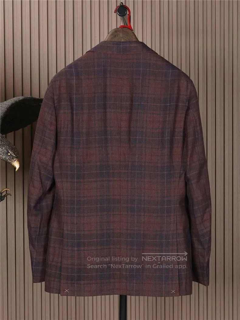 Brunello Cucinelli Brunello Cucinelli Wool Silk Blazer. Size US L / EU 52-54 / 3 - 3 Thumbnail