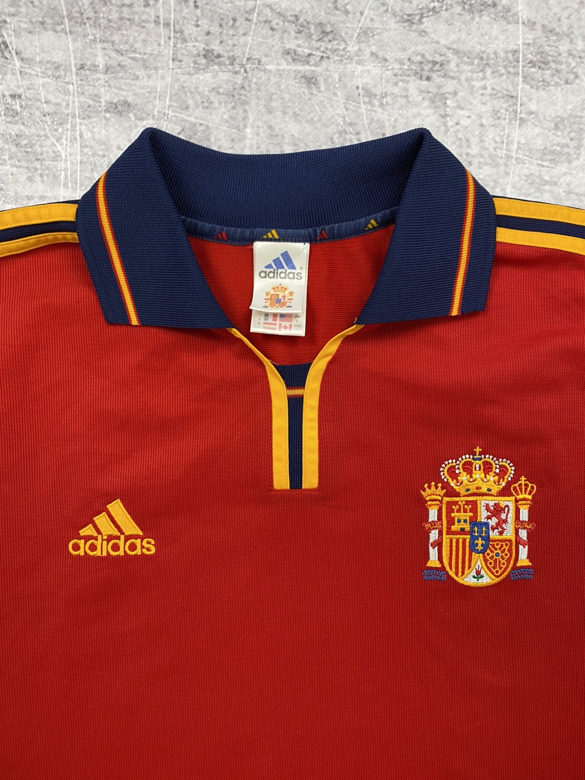Adidas × Vintage Vintage Spanish jersey by Adidas Size US L / EU 52-54 / 3 - 3 Thumbnail