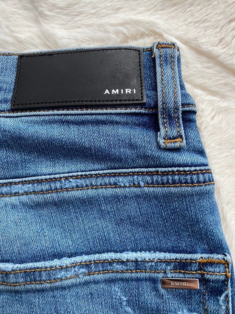 Amiri Amiri Washed blue Hawaiian patchwork jeans 2502-Nextarrow Size US 30 / EU 46 - 3 Thumbnail