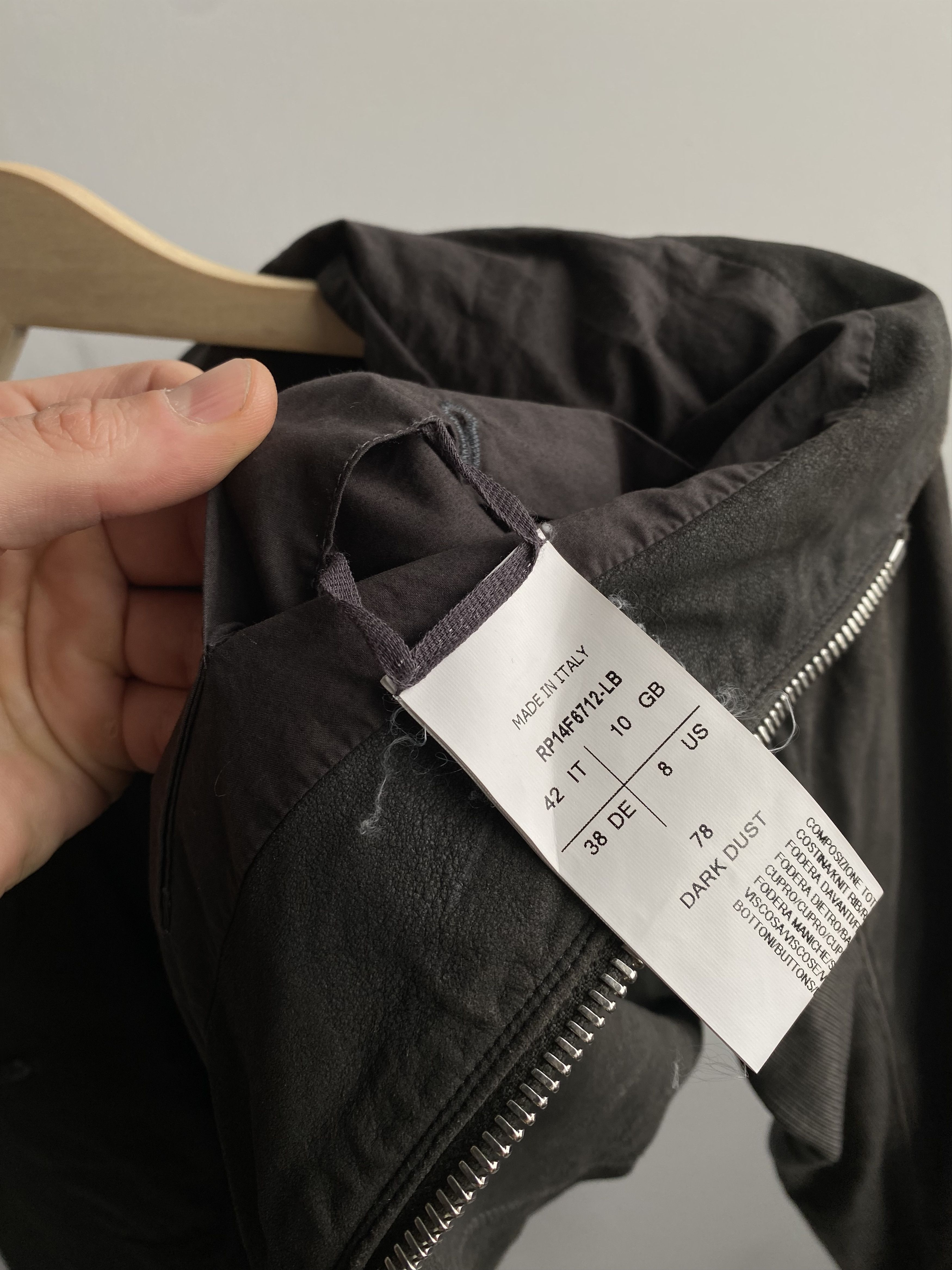 Rick Owens Rick Owens Princess Shawl-Collar Leather DRKSHDW UK10 / US8 Size L / US 10 / IT 46 - 11 Thumbnail