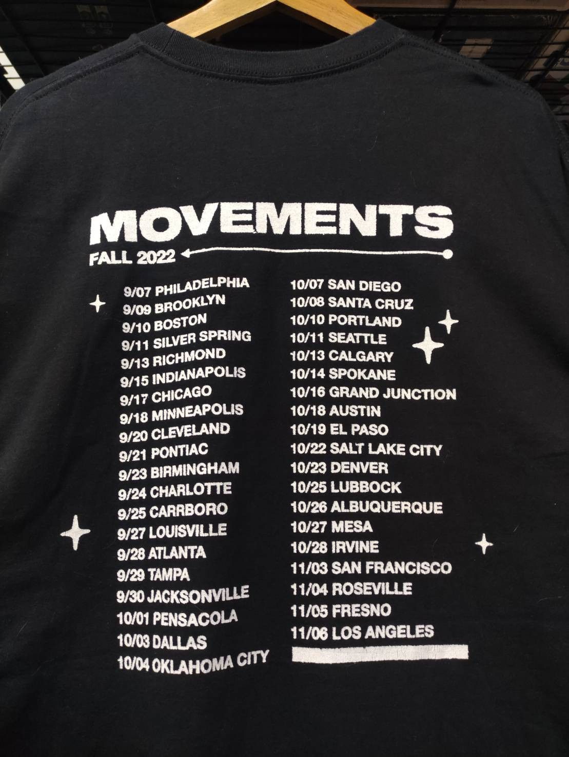 Band Tees Movements Band " Anything For You " Tour Promo T-Shirt Size US XXL / EU 58 / 5 - 8 Thumbnail