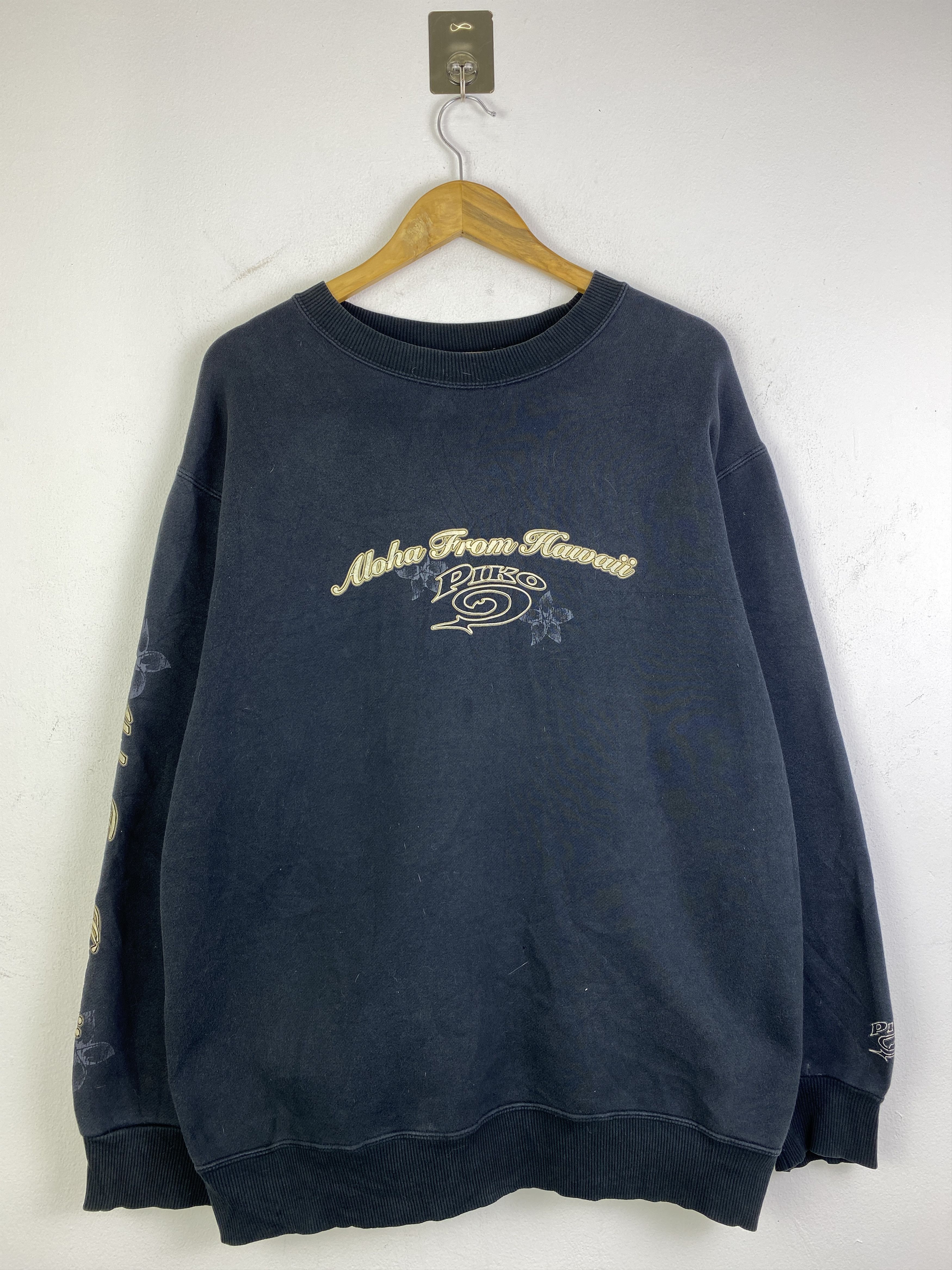 Vintage Vintage Piko Hawaii Backhit Wording Sweatshirt SH0307 Size US XL / EU 56 / 4 - 3 Thumbnail