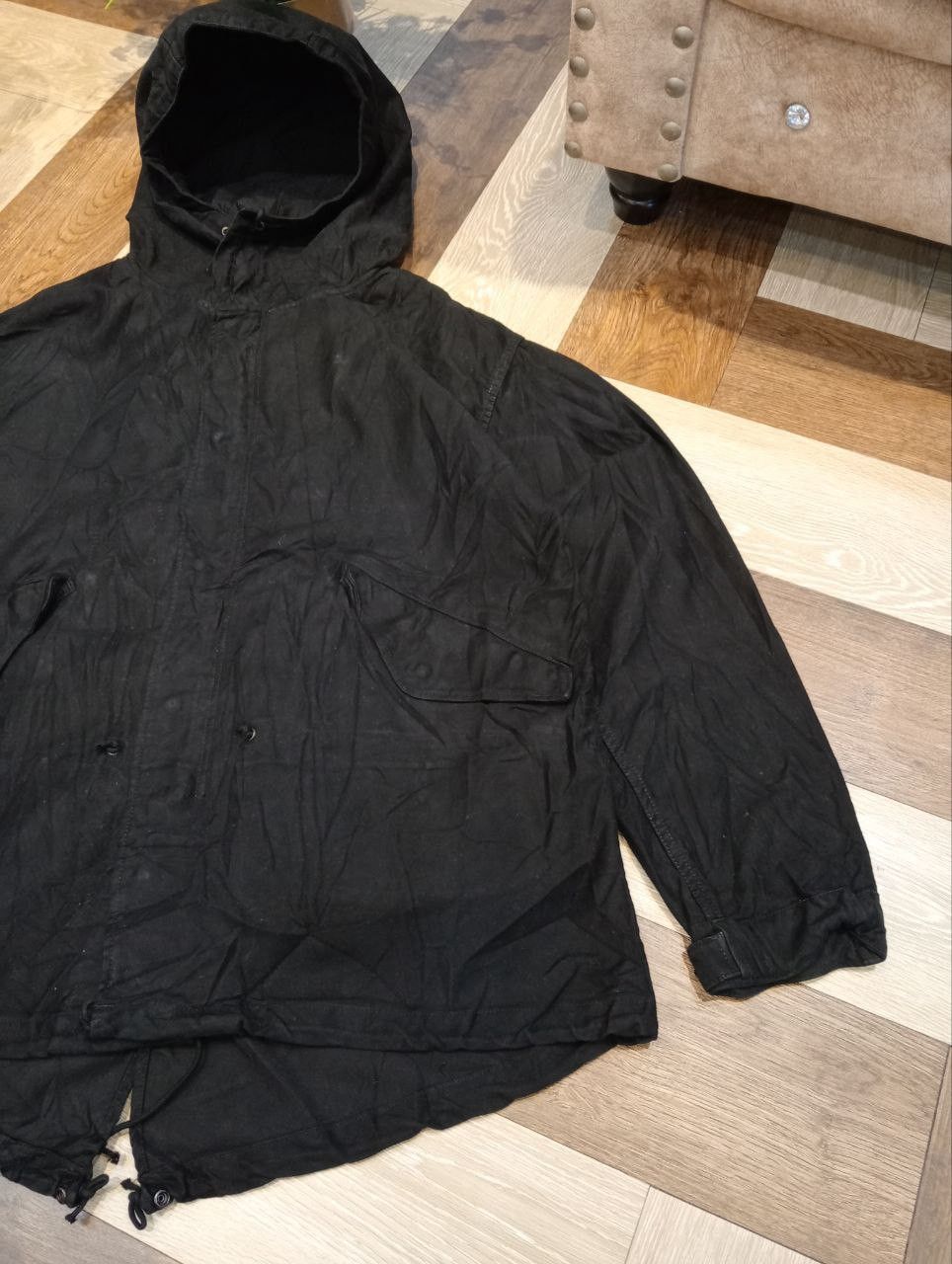 KATO KATO TOOL PROJECT JAPAN BLACK HOODED PARKA JACKET Size US L / EU 52-54 / 3 - 3 Thumbnail