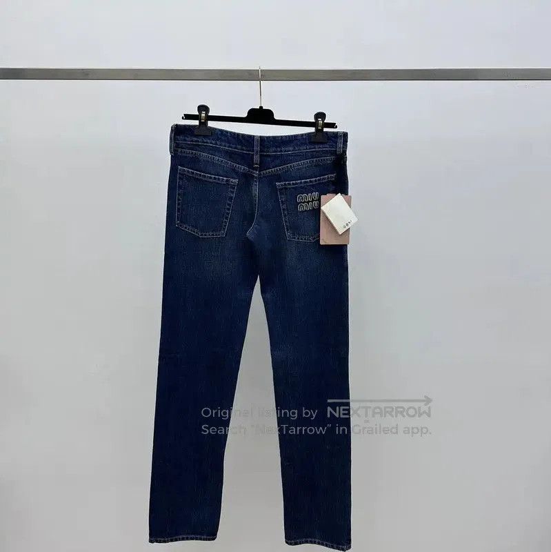 Miu Miu Blue Women's Casual Pants .