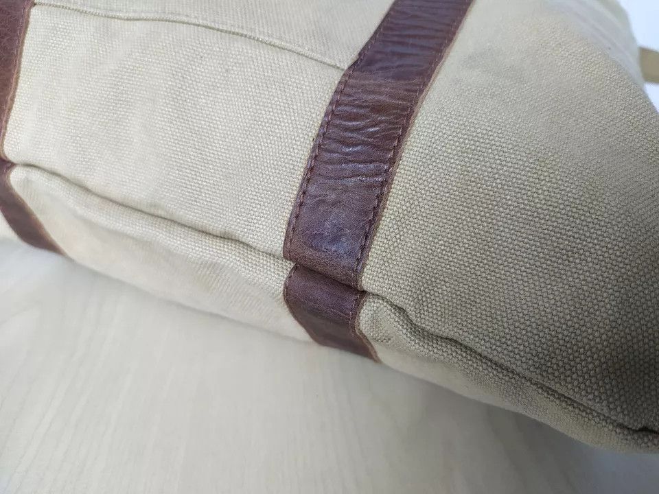 RRL Ralph Lauren RRL - Leather-Print Cotton-Canvas Tote Bag IFD-0002 Size ONE SIZE - 4 Thumbnail