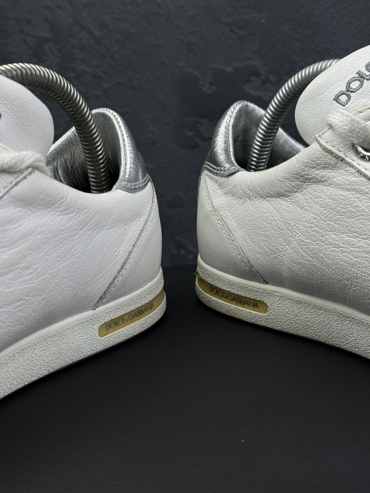 Dolce & Gabbana Dolce & Gabbana Men Leather Low-Top Sneakers Size US 7.5 / EU 40-41 - 10 Thumbnail