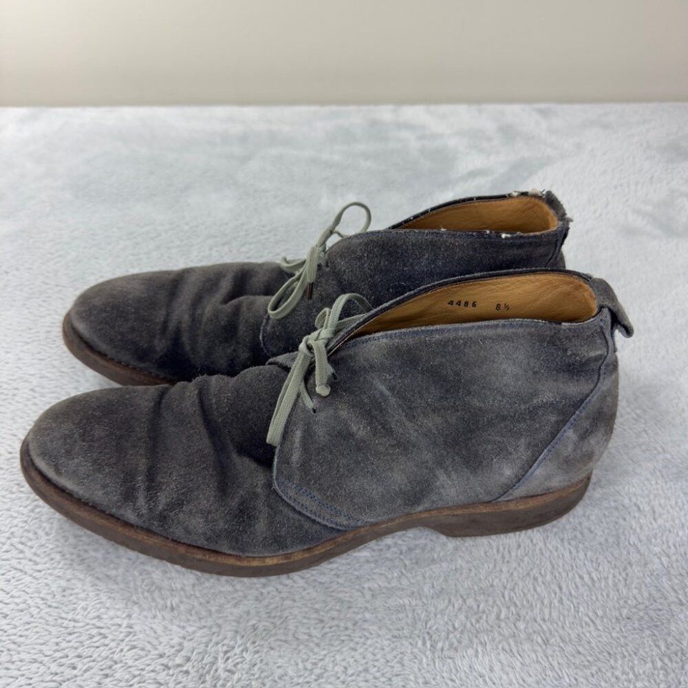 Isaia Isaia Napoli Grey Suede Leather Ankle Shoes Men’s Size 12 U Size US 12 / EU 45 - 4 Thumbnail