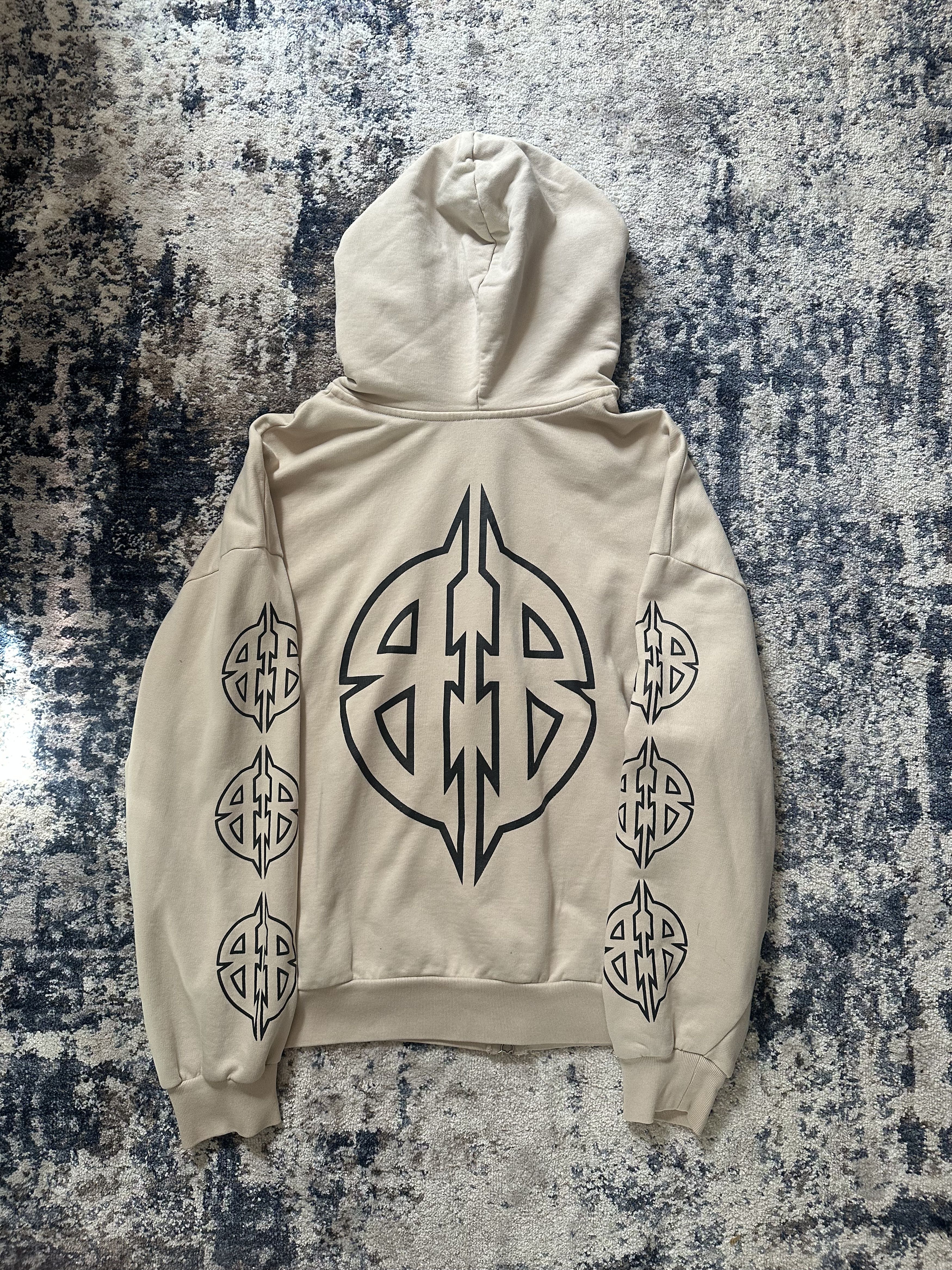 Balenciaga Balenciaga Metal BB Stencil Zip Up Hoodie Size US XS / EU 42 / 0 - 4 Thumbnail