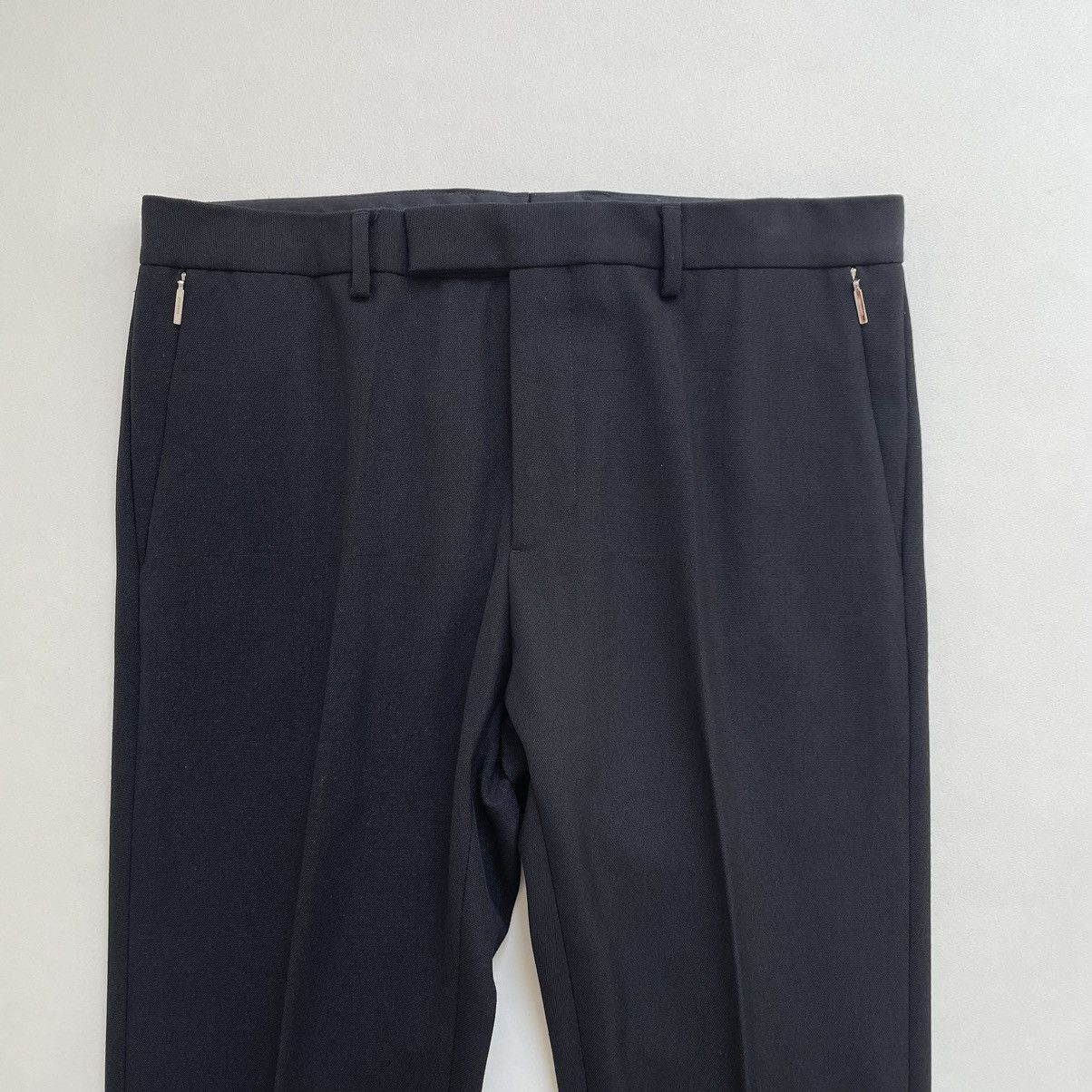 Dior Black Wool Zip Pocket Trousers Size US 34 / EU 50 - 2 Thumbnail