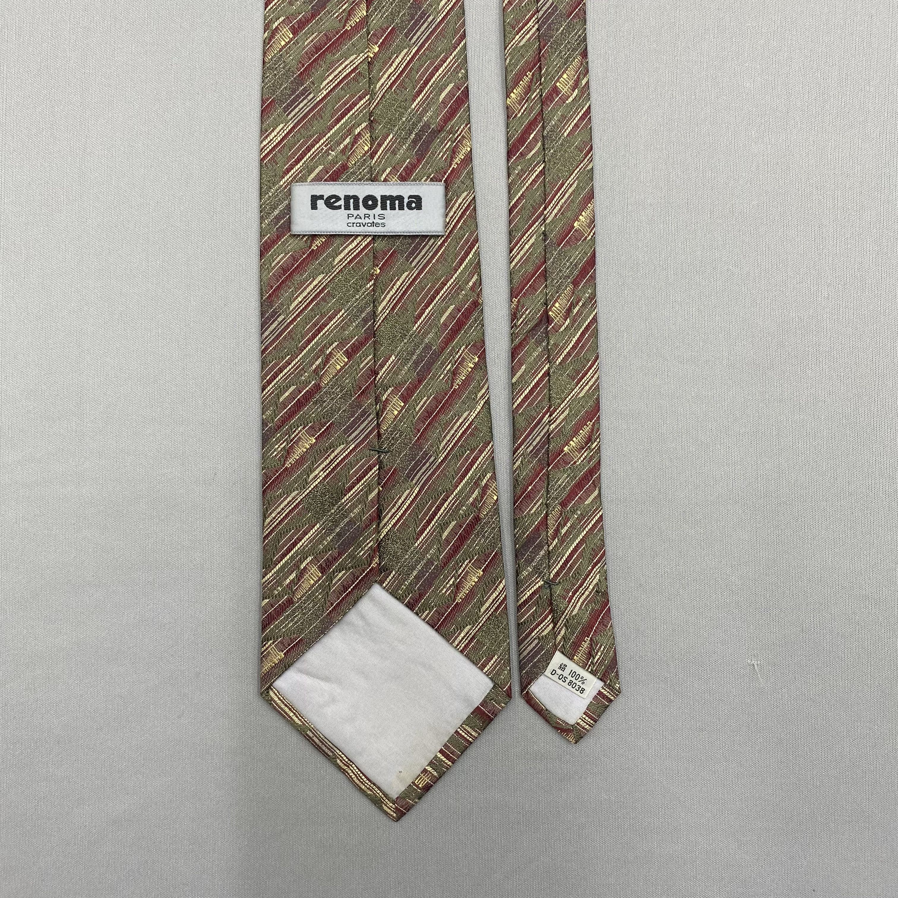 Renoma Vintage Renoma SILK Necktie Cravate Pure Silk Neck Tie Size ONE SIZE - 6 Thumbnail