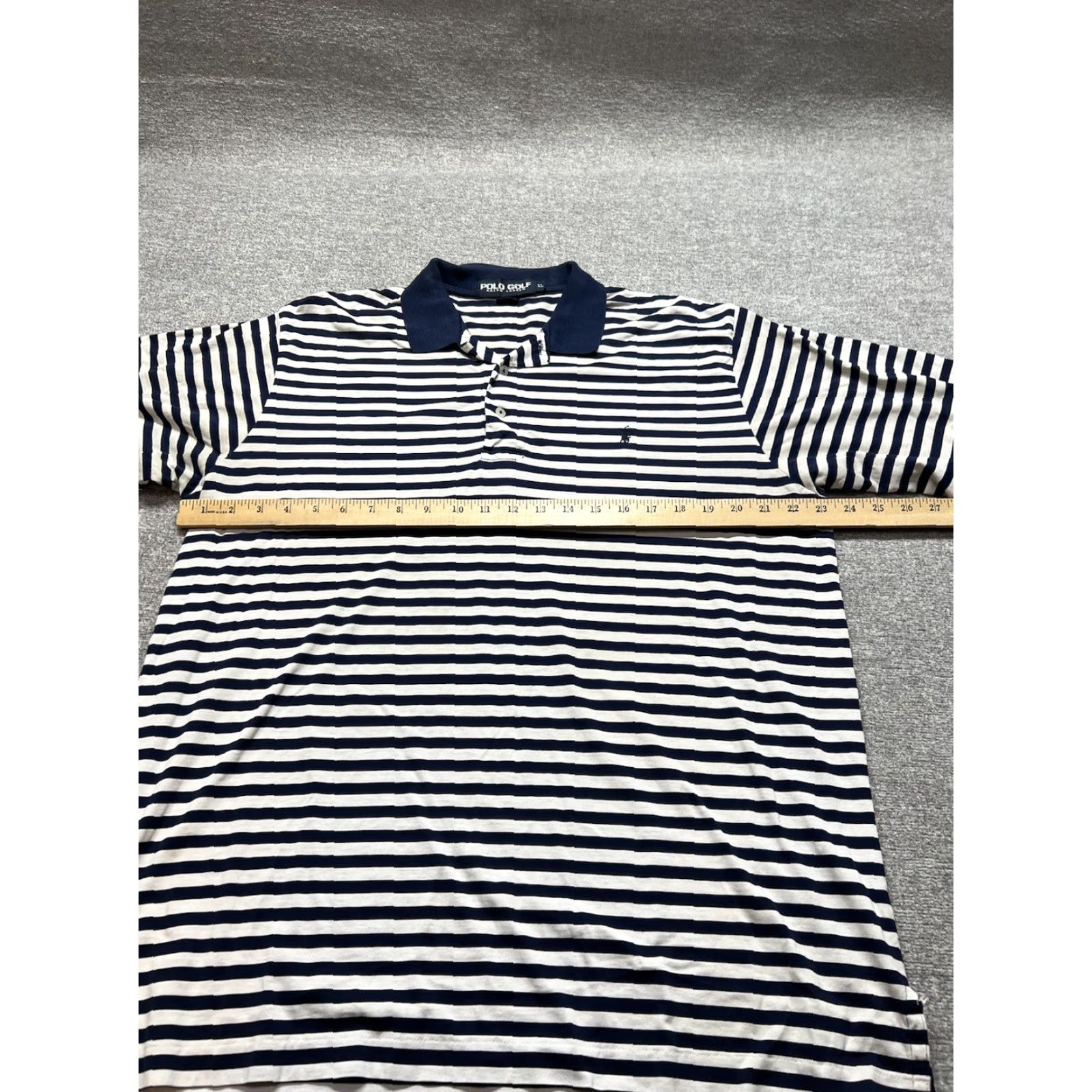 Ralph Lauren Polo Golf Ralph Lauren Mens XL Shirt Striped Blue Pony Fine Cotton Size US XL / EU 56 / 4 - 7 Thumbnail