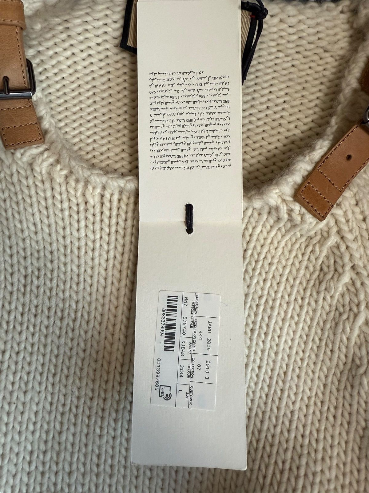 Gucci Buckle Strap Wool Sweater