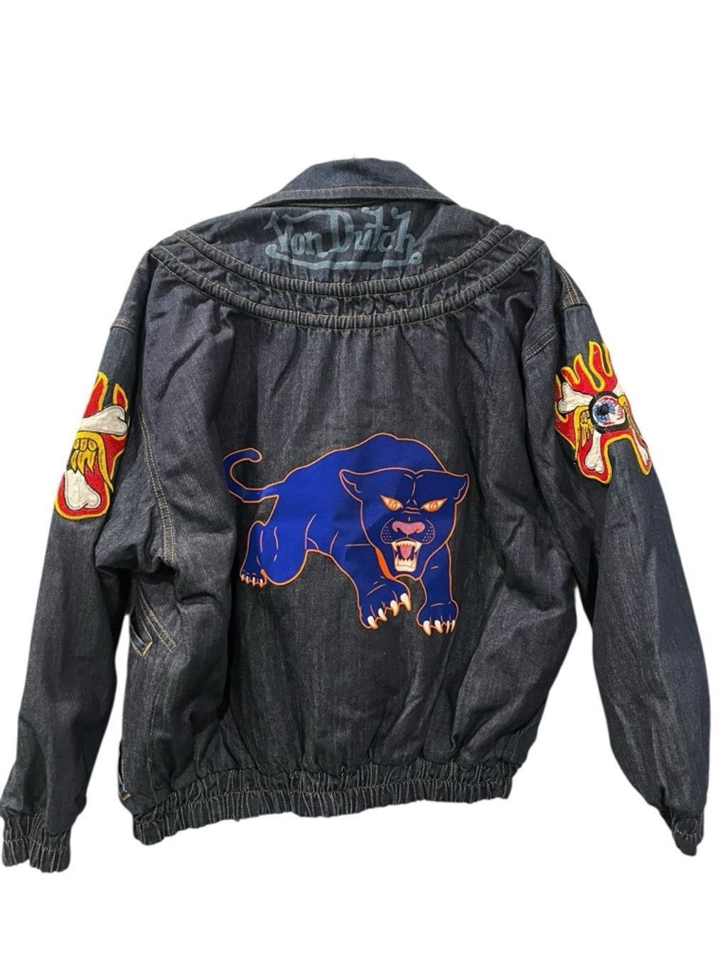 Von Dutch VTG NWT Von Dutch Denim Beaded Laurence Jacket Size Med Size M / US 6-8 / IT 42-44 - 2 Thumbnail