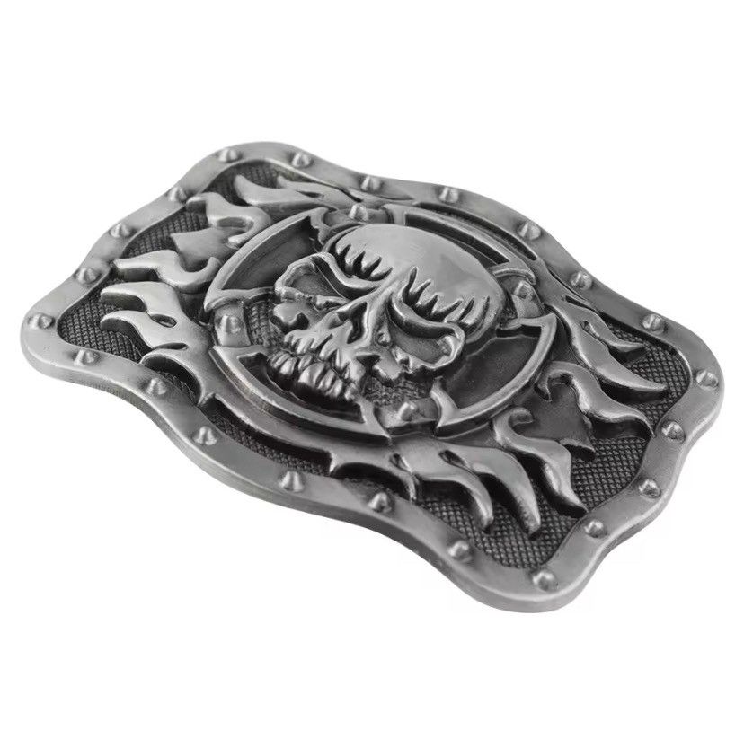 Other Square Skull Belt Buckle Size ONE SIZE - 2 Thumbnail