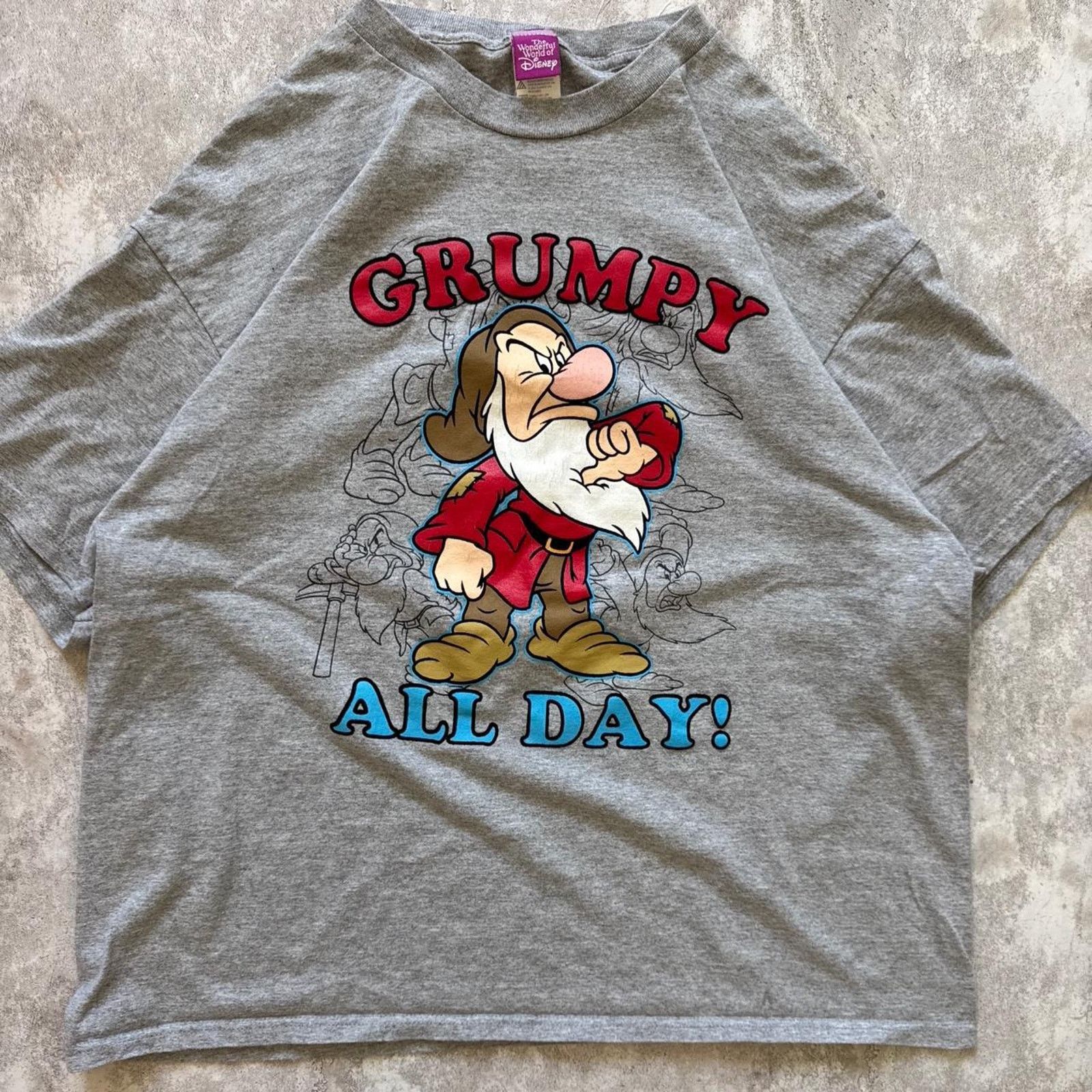 Disney Vintage 90s disney grumpy t shirt Size US XL / EU 56 / 4 - 1 Thumbnail