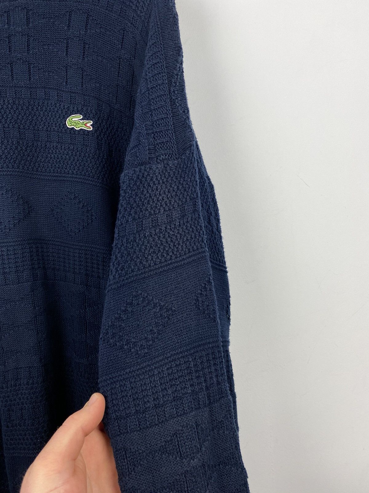 Lacoste Vintage 90s Lacoste Cotton Sweater like Ralph Lauren Y2K Size US XL / EU 56 / 4 - 3 Thumbnail