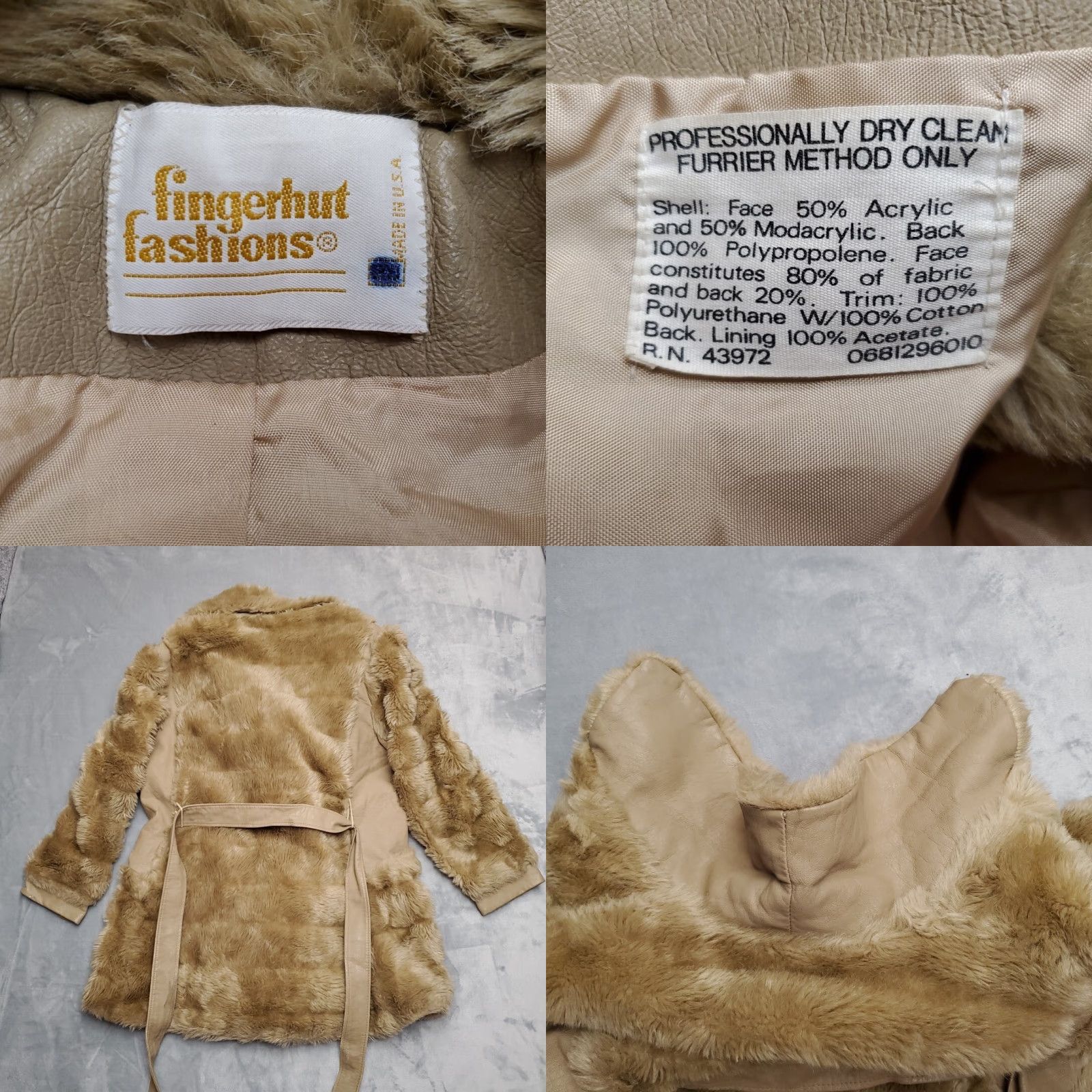 Vintage VINTAGE Fingerhut Coat Womens M Brown Faux Fur Lined 70s 80s USA Zipper Hooded Insulated Pockets Overcoat Size M / US 6-8 / IT 42-44 - 8 Thumbnail