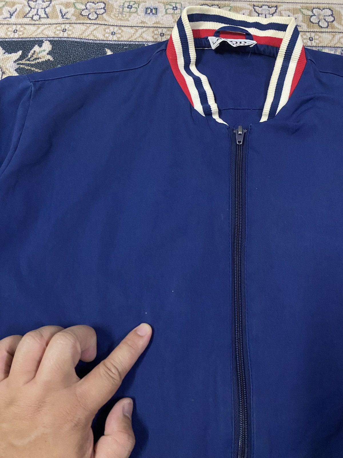 Other Vintage Blue Izod Lacoste Zipper Jacket Size US L / EU 52-54 / 3 - 7 Thumbnail
