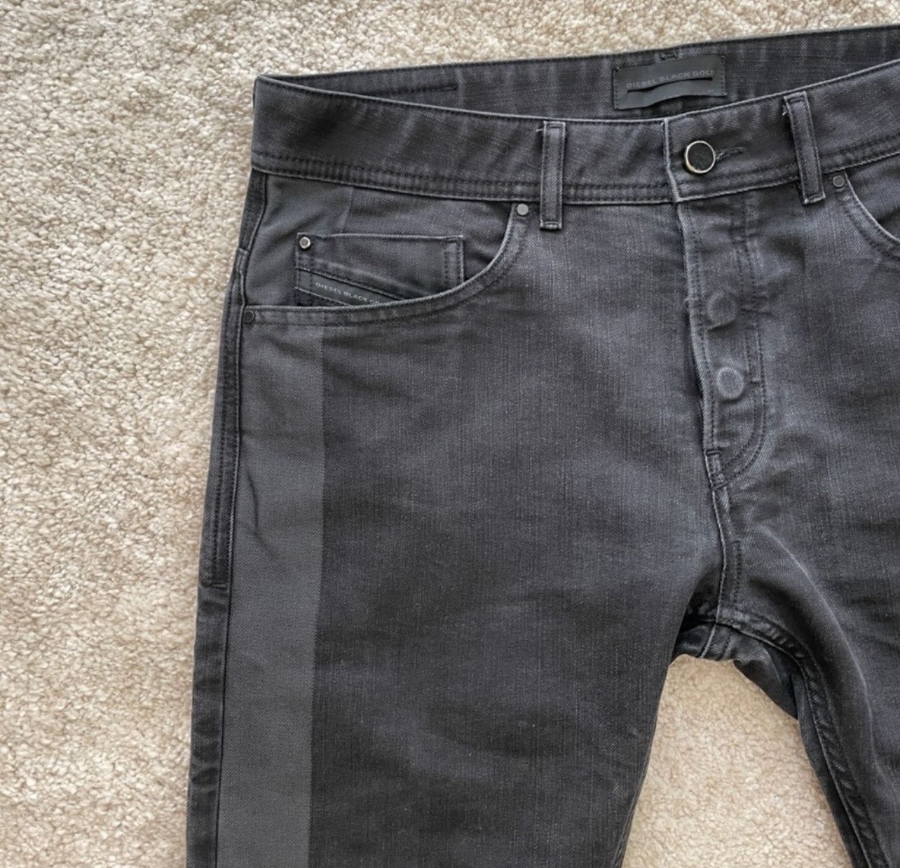 Diesel Black Gold Diesel Black Gold charcoal skinny jeans Size US 30 / EU 46 - 3 Thumbnail