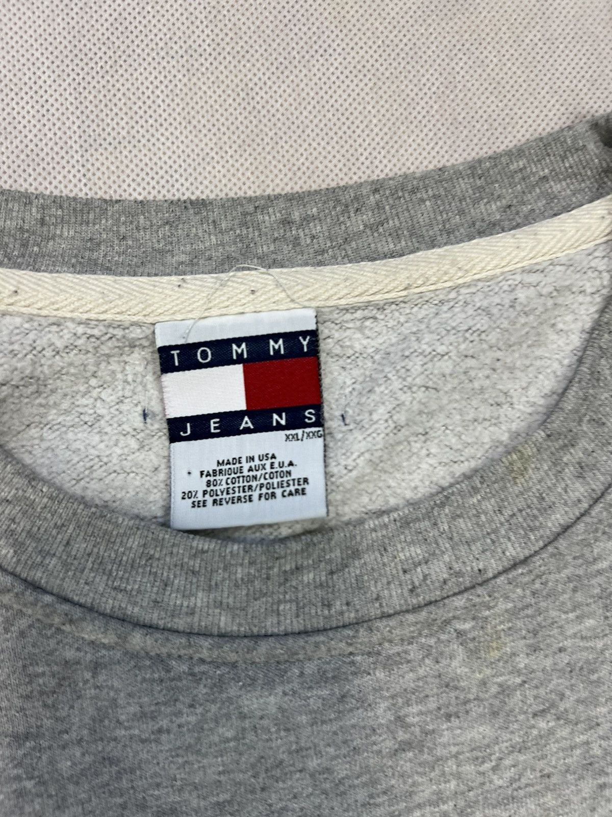 Tommy Hilfiger × Tommy Jeans × Vintage Sweatshirt Tommy Jeans vintage 90’s big logo Size US XXL / EU 58 / 5 - 4 Thumbnail