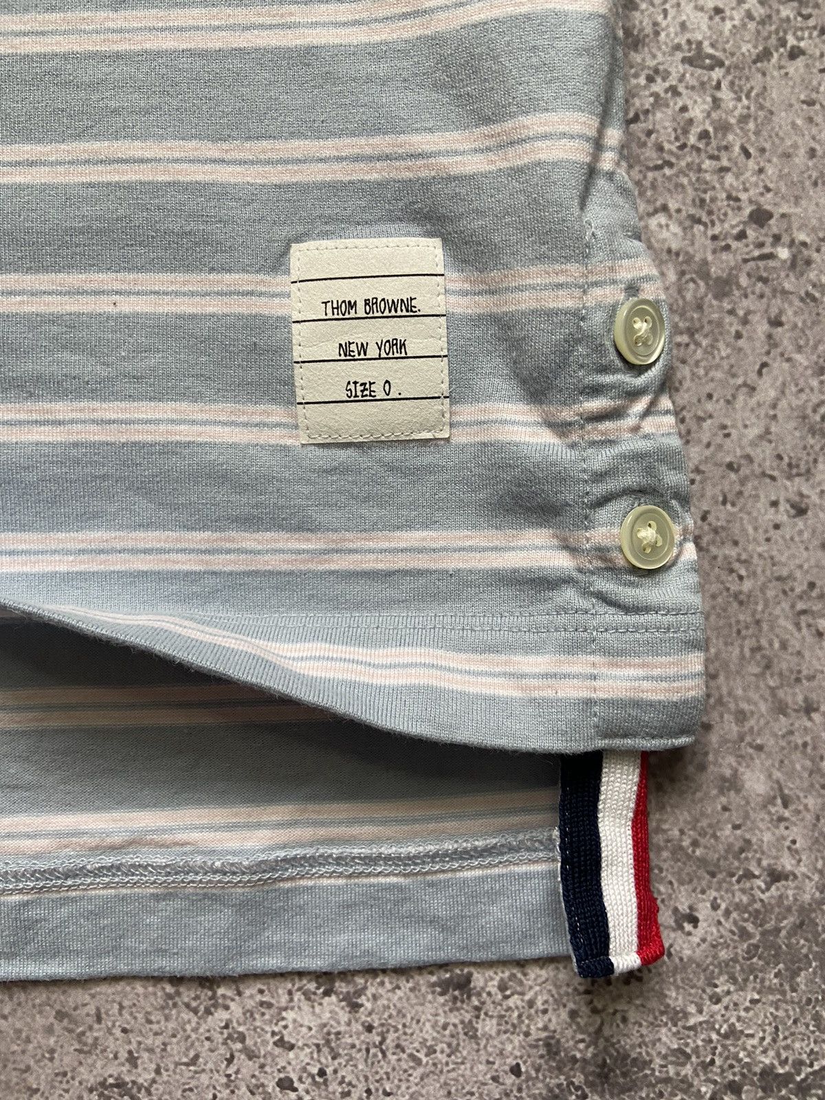 Thom Browne Thom Browne Striped Blue Tee size 0 XS Size US XS / EU 42 / 0 - 4 Thumbnail