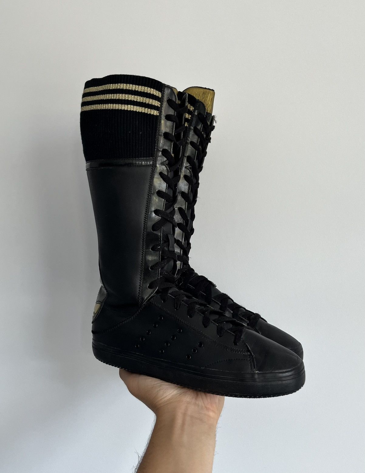 Adidas × Vintage 2000s VINTAGE ADIDAS PRAJNA HIGH BOXING SHOES Y2K
