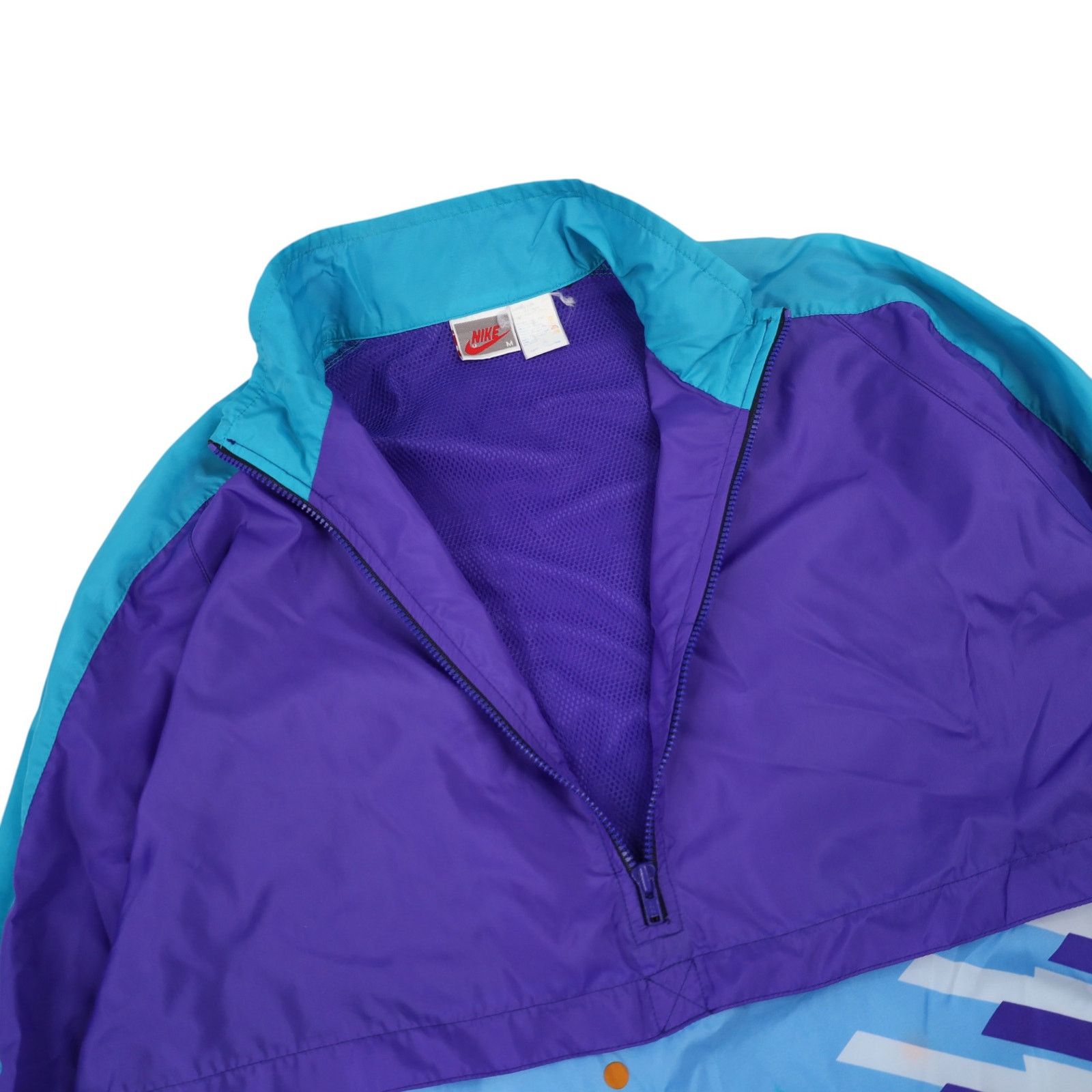 Nike × Vintage Vintage 90s Nike Gray Tag Pullover Windbreaker Jacket Size US M / EU 48-50 / 2 - 5 Thumbnail