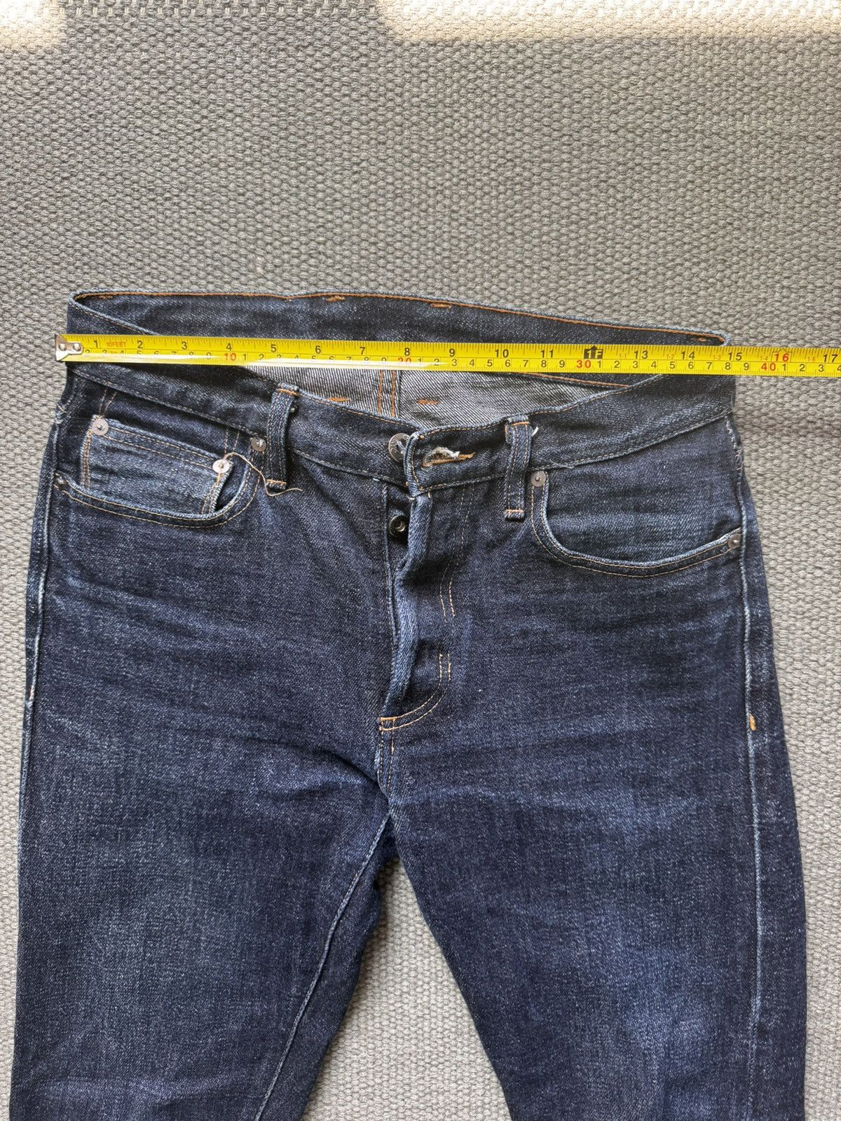 3sixteen 3sixteen+40BSP 16.5oz Caustic Wave Denim-Straight Taper - 29 Size US 29 - 7 Thumbnail
