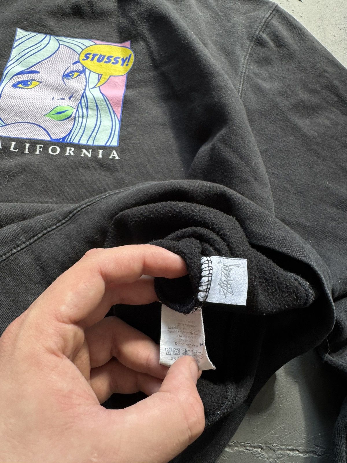 Stussy STUSSY CENTER LOGO VINTAGE OVERSIZE SWEATSHIRT Size US M / EU 48-50 / 2 - 5 Thumbnail